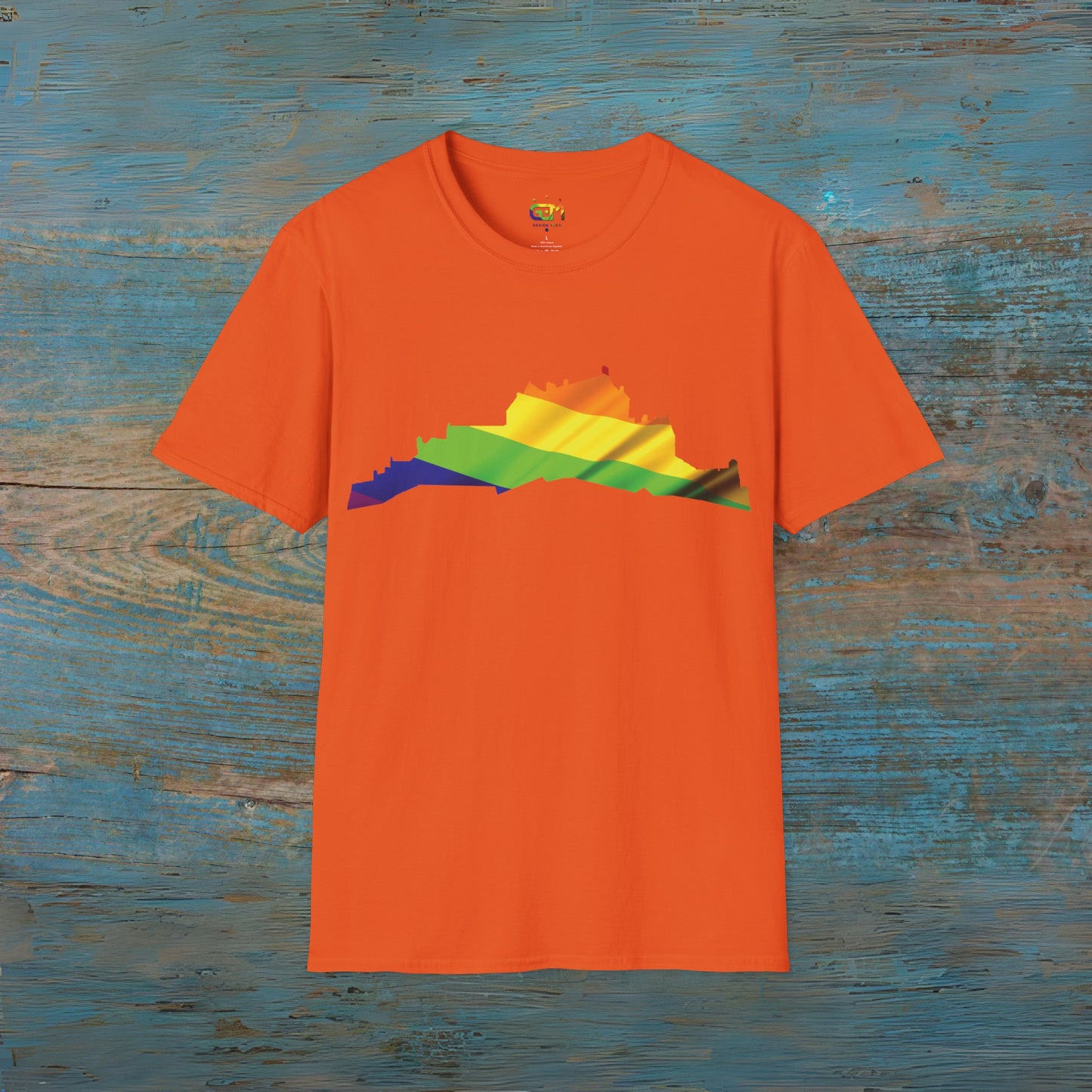 Edinburgh Castle Pride Flag Art Unisex T-Shirt