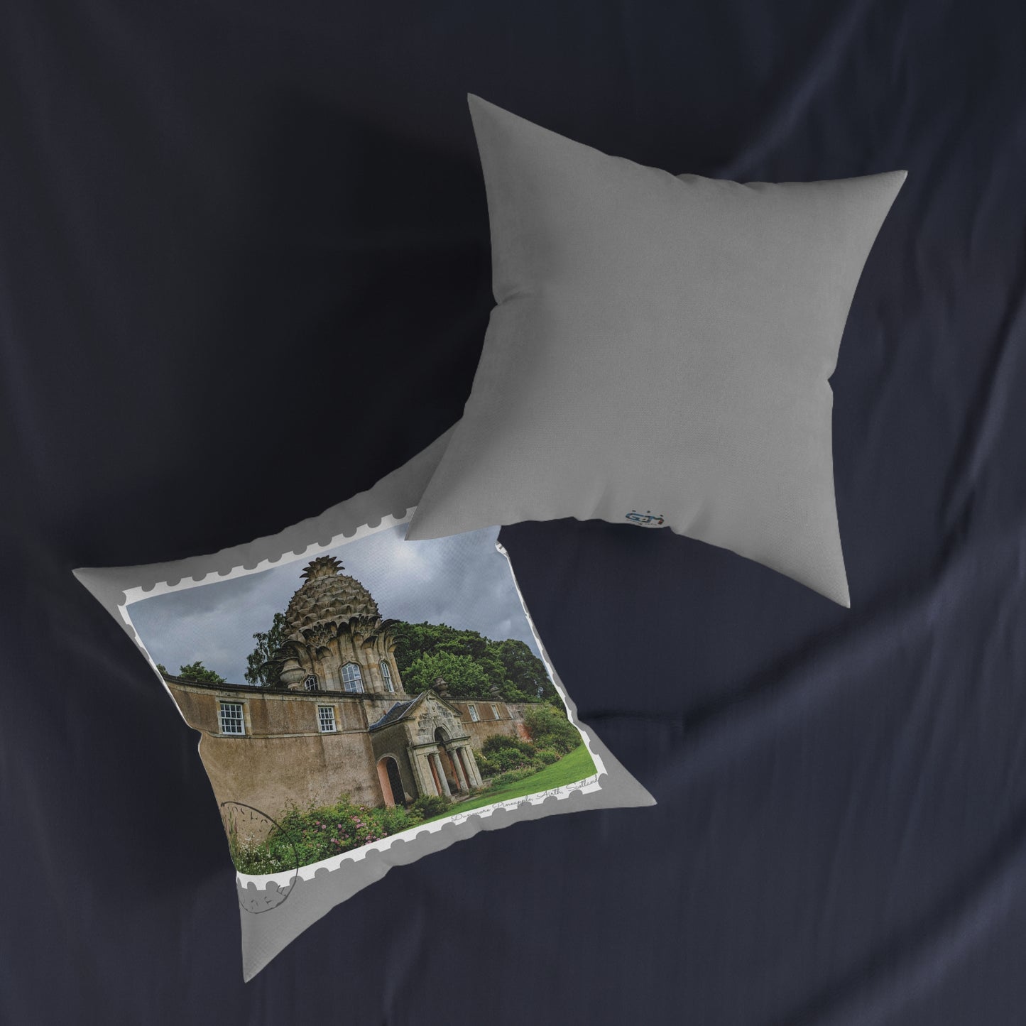 Dunmore Pineapple Photo Stamp Square Cushion, Various Sizes