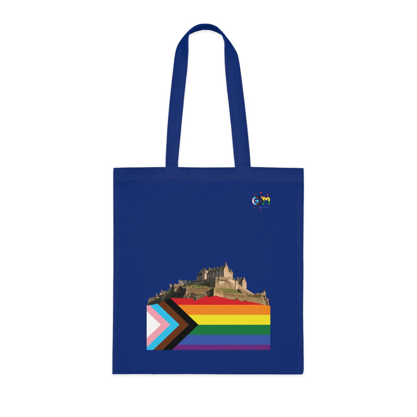 Pride Progress Rock Edinburgh Castle Cotton Tote Bag