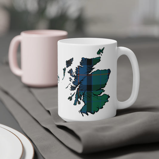 Tasse de carte de tartan d’Écosse - Tartan de fleur d’Écosse, différentes tailles