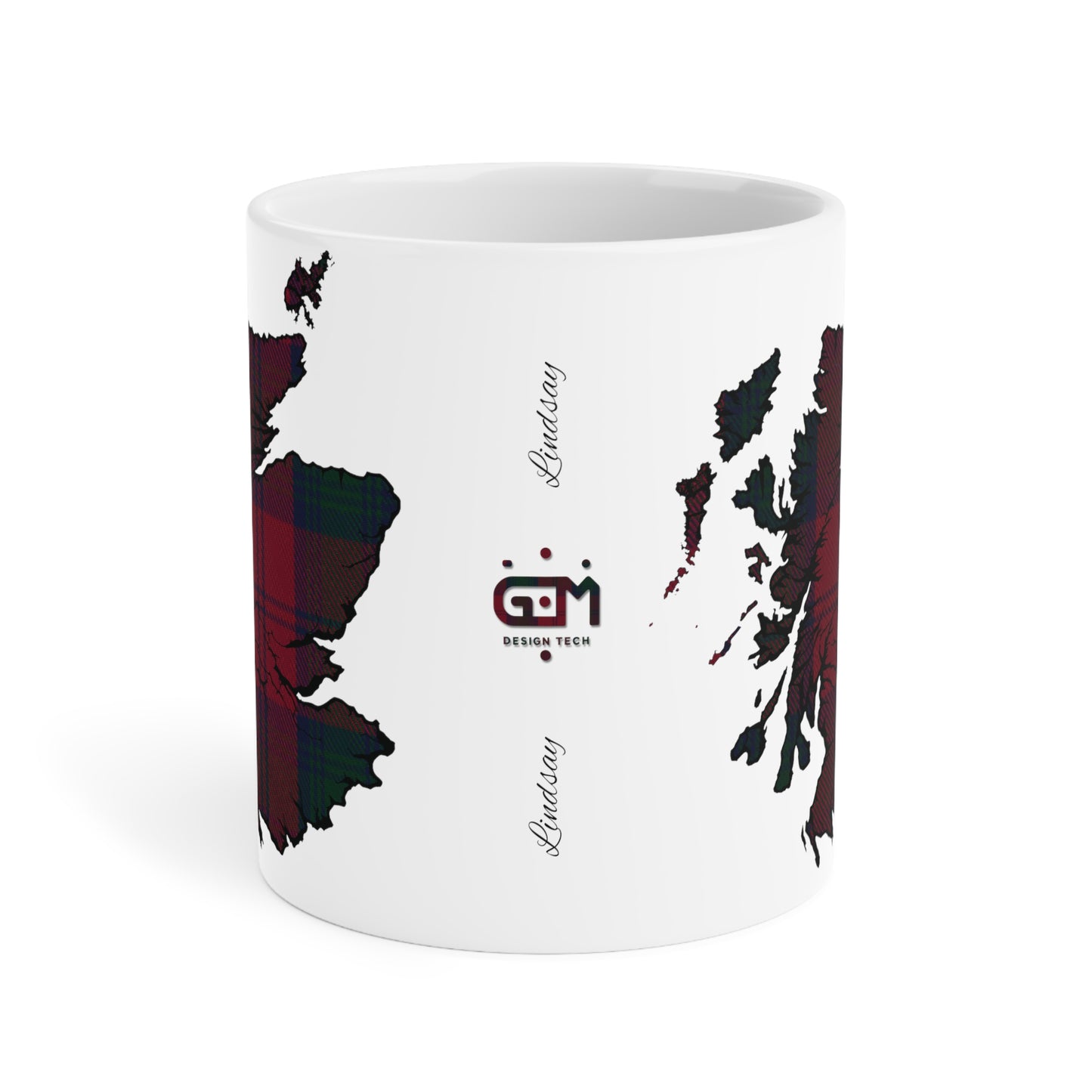 Tasse de carte de tartan d’Écosse - Lindsay Tartan, différentes tailles