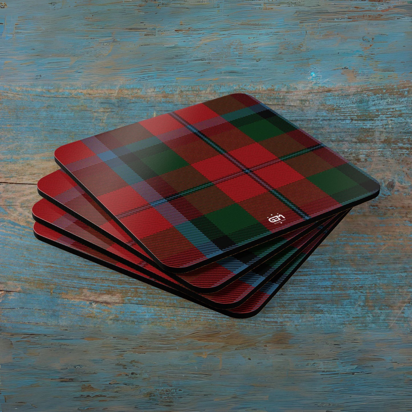 Scottish Tartan Cork Coaster Set (M/Mc/Mac)