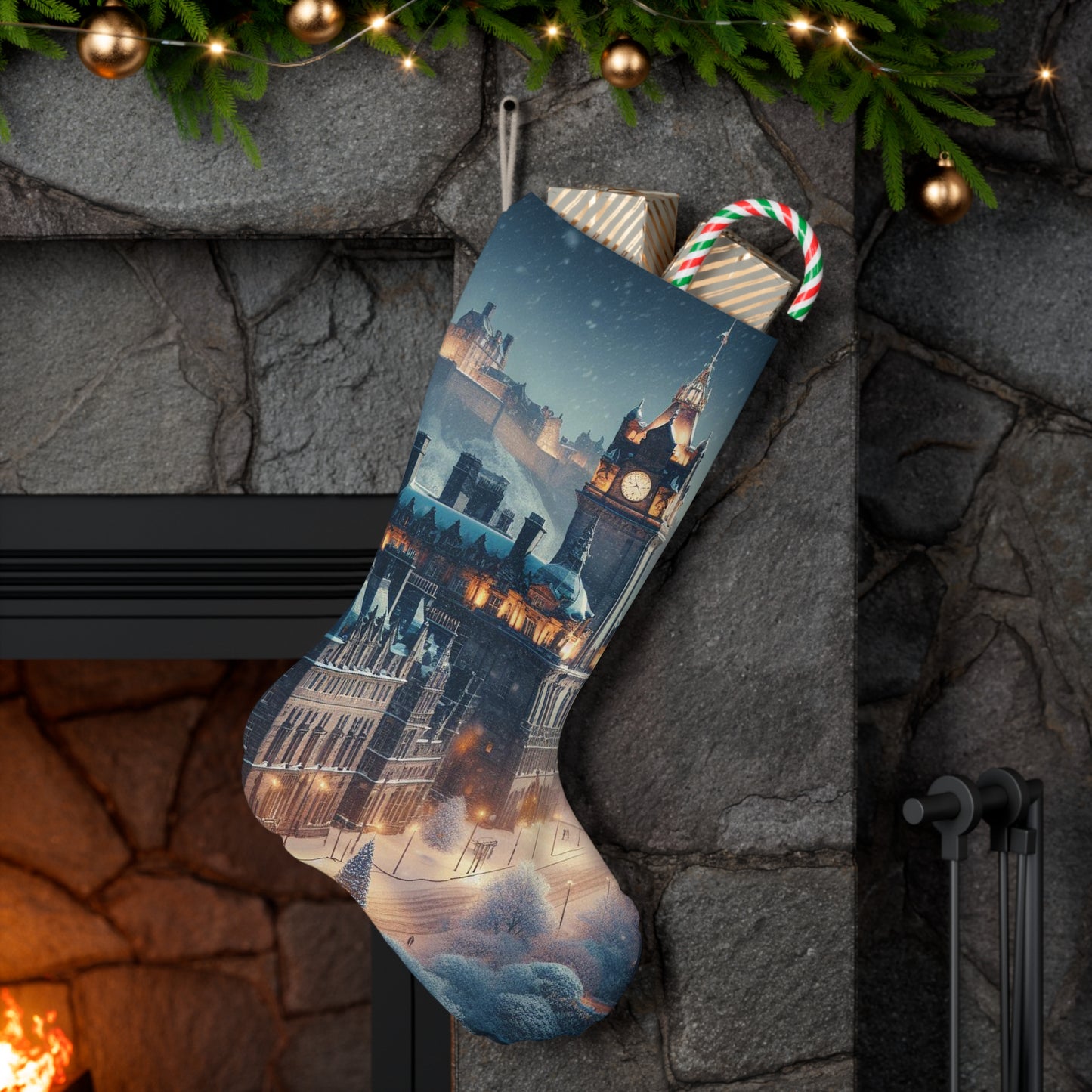 Chaussettes cadeaux d'hiver écossaises