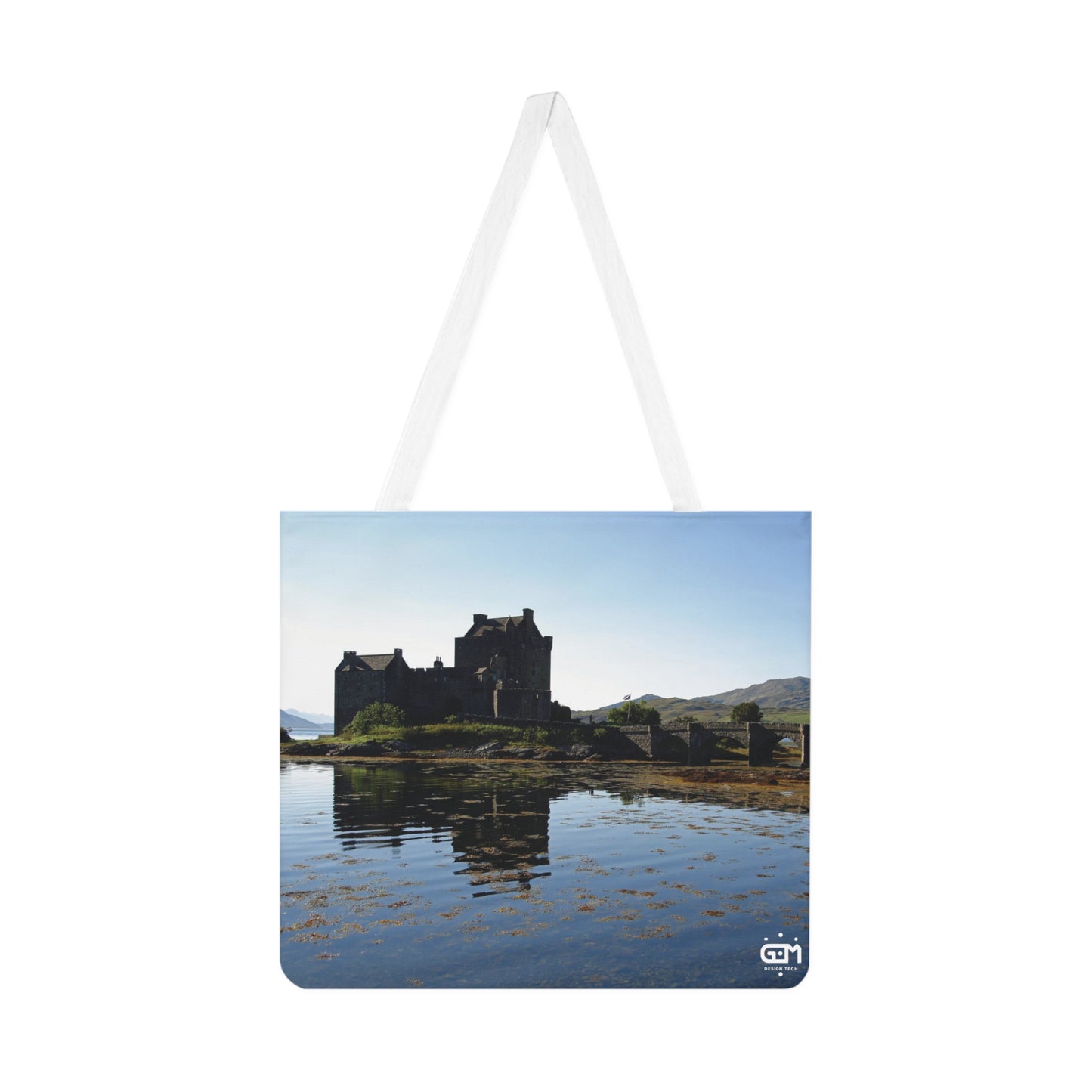 Sac fourre-tout à bandoulière avec photo du château d'Eileen Donan