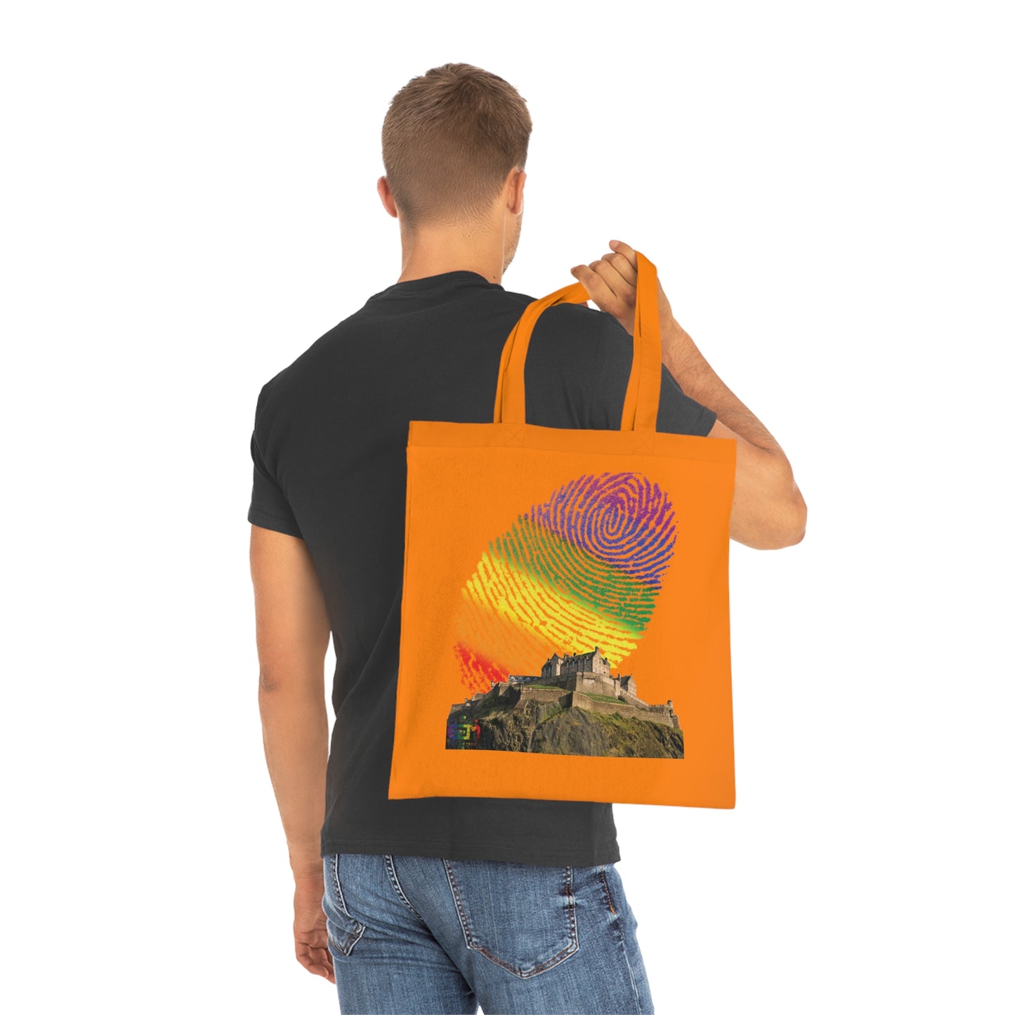 Ciel d'empreinte digitale de fierté du château d'Édimbourg Tote bag doublé