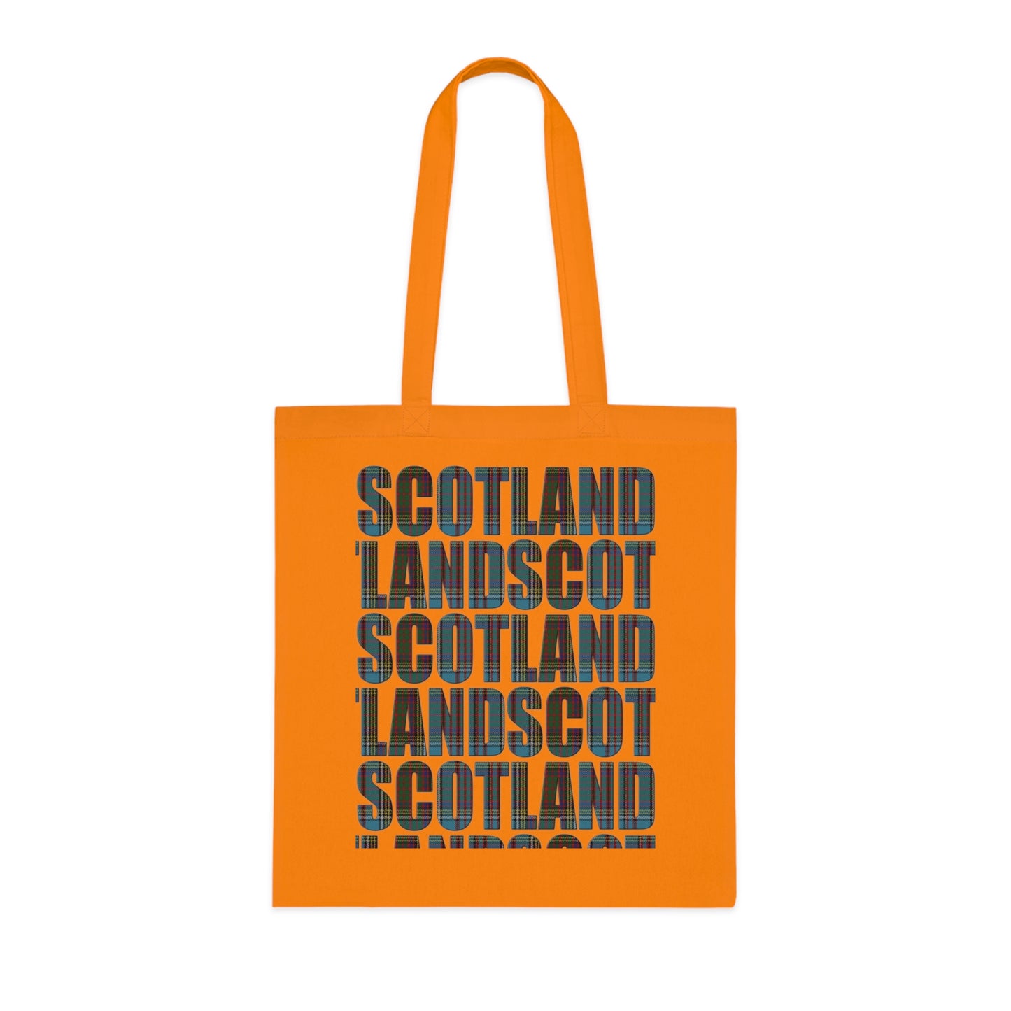 Sac fourre-tout en coton réversible avec carte tartan d'Écosse - Anderson Tartan