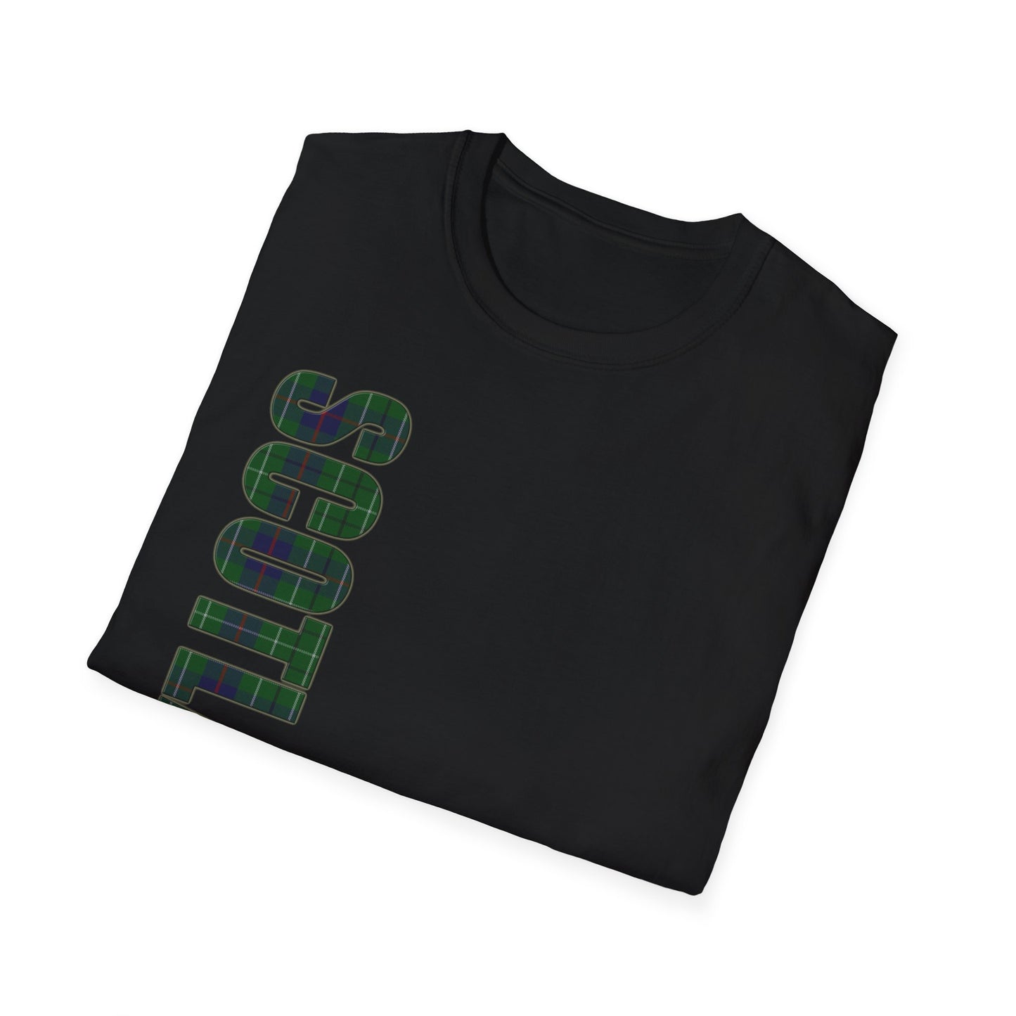 Tartan Scotland Lettrage Softstyle T-shirt unisexe, Duncan Tartan Tee