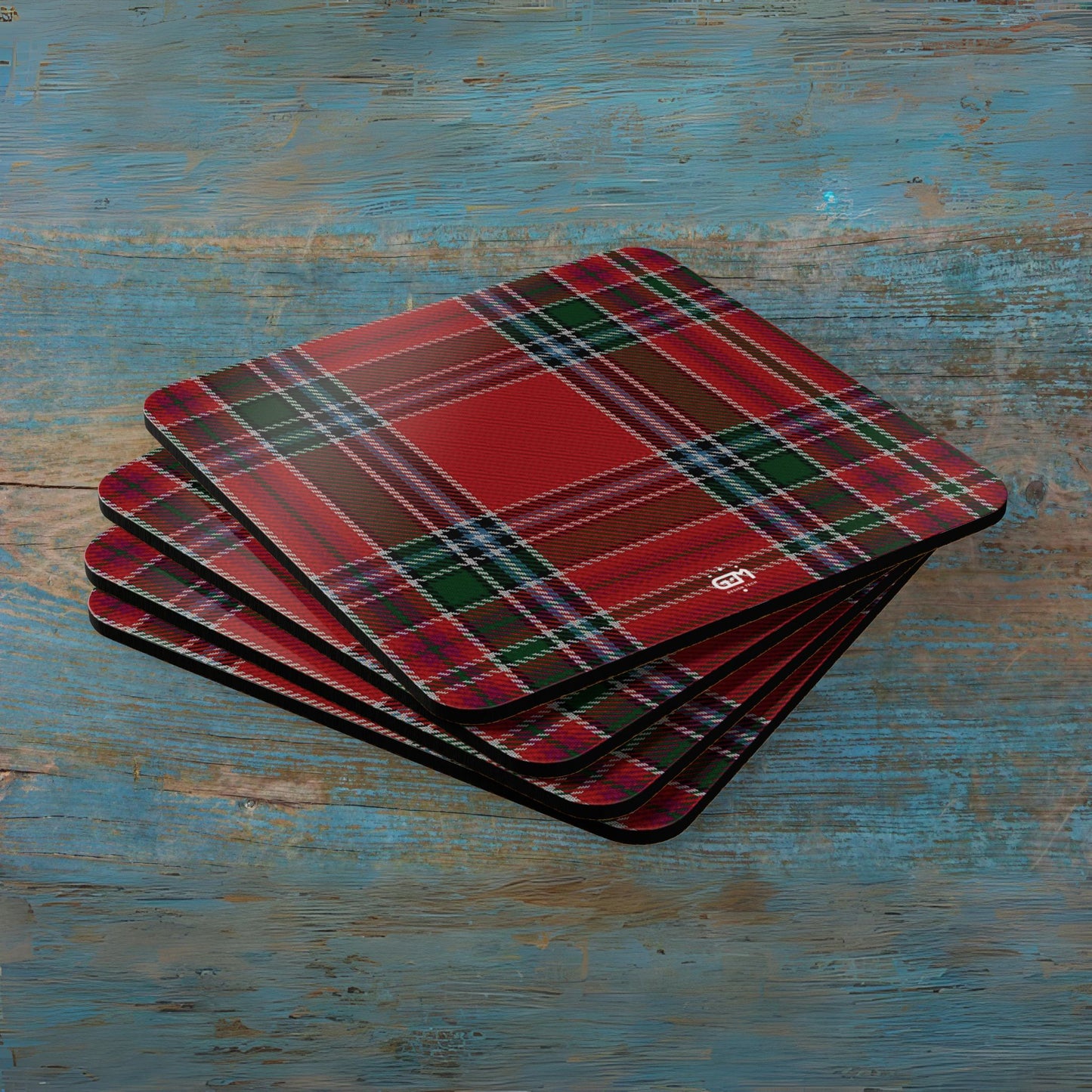 Scottish Tartan Cork Coaster Set (M/Mc/Mac)