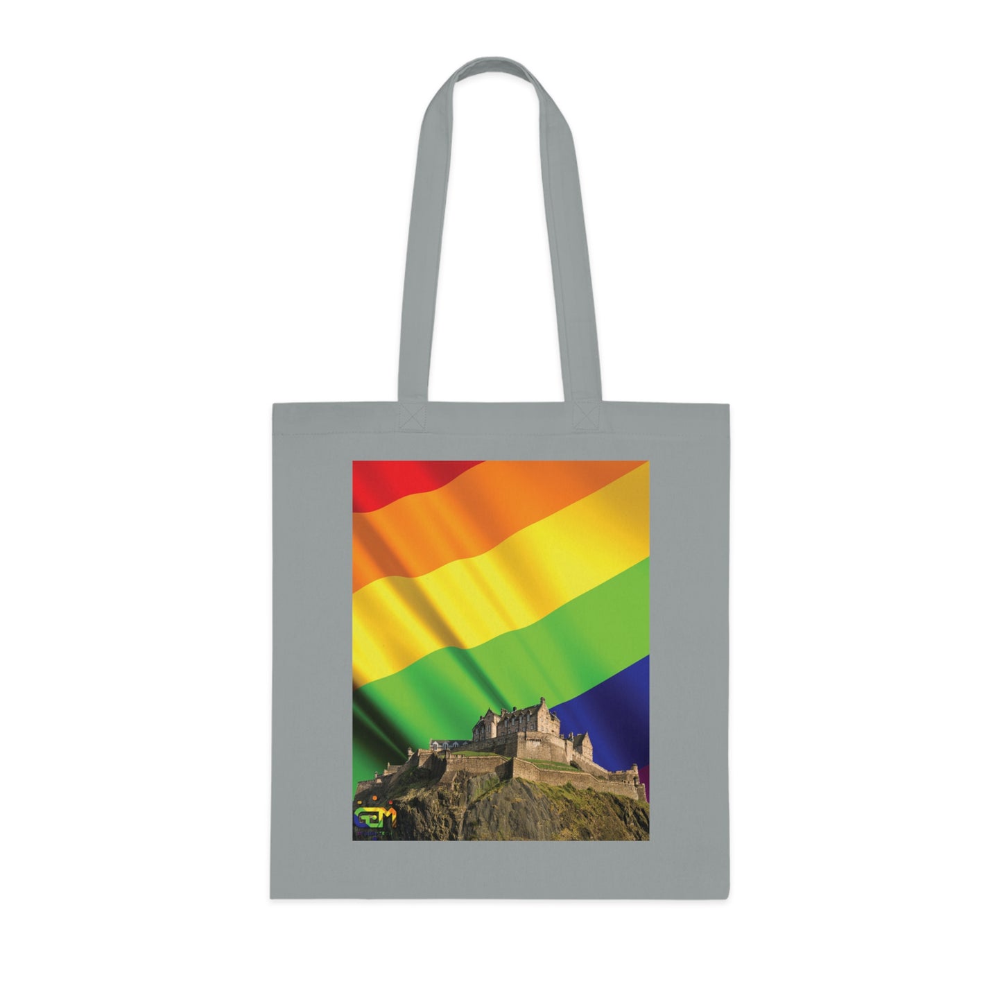 Ciel de drapeau de fierté du château d'Édimbourg Tote bag doublé
