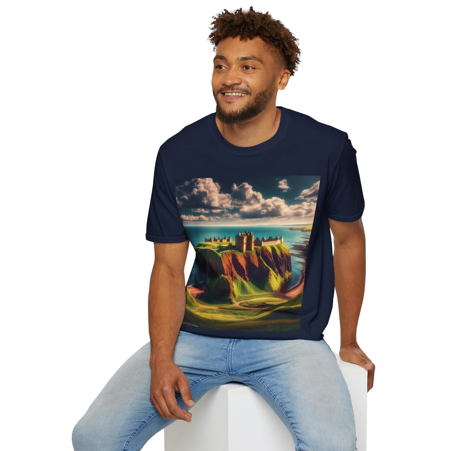 Dunnottar Castle - Stonehaven Softstyle T-Shirt, Unisex Tee, Scottish Landmarks, Various Colours