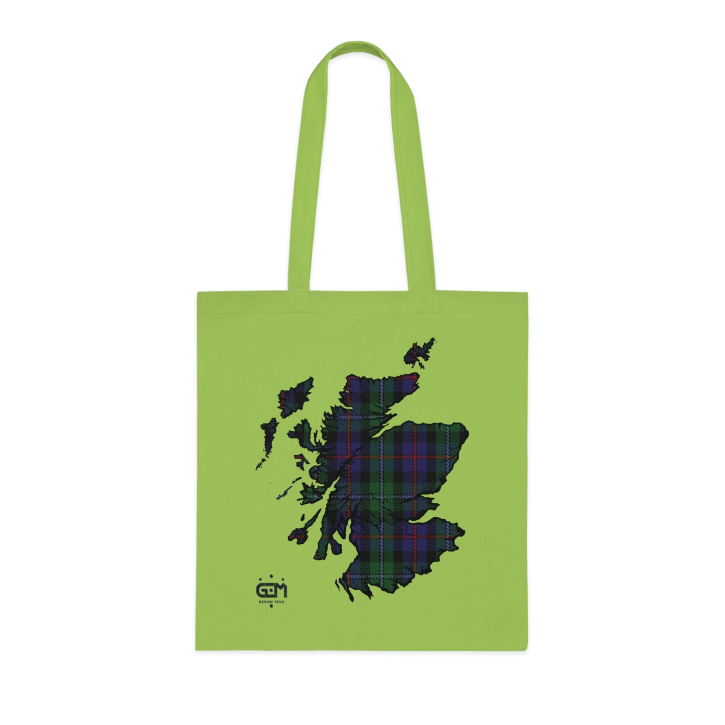 Sac fourre-tout en coton réversible avec carte tartan d'Écosse - Argyle Tartan
