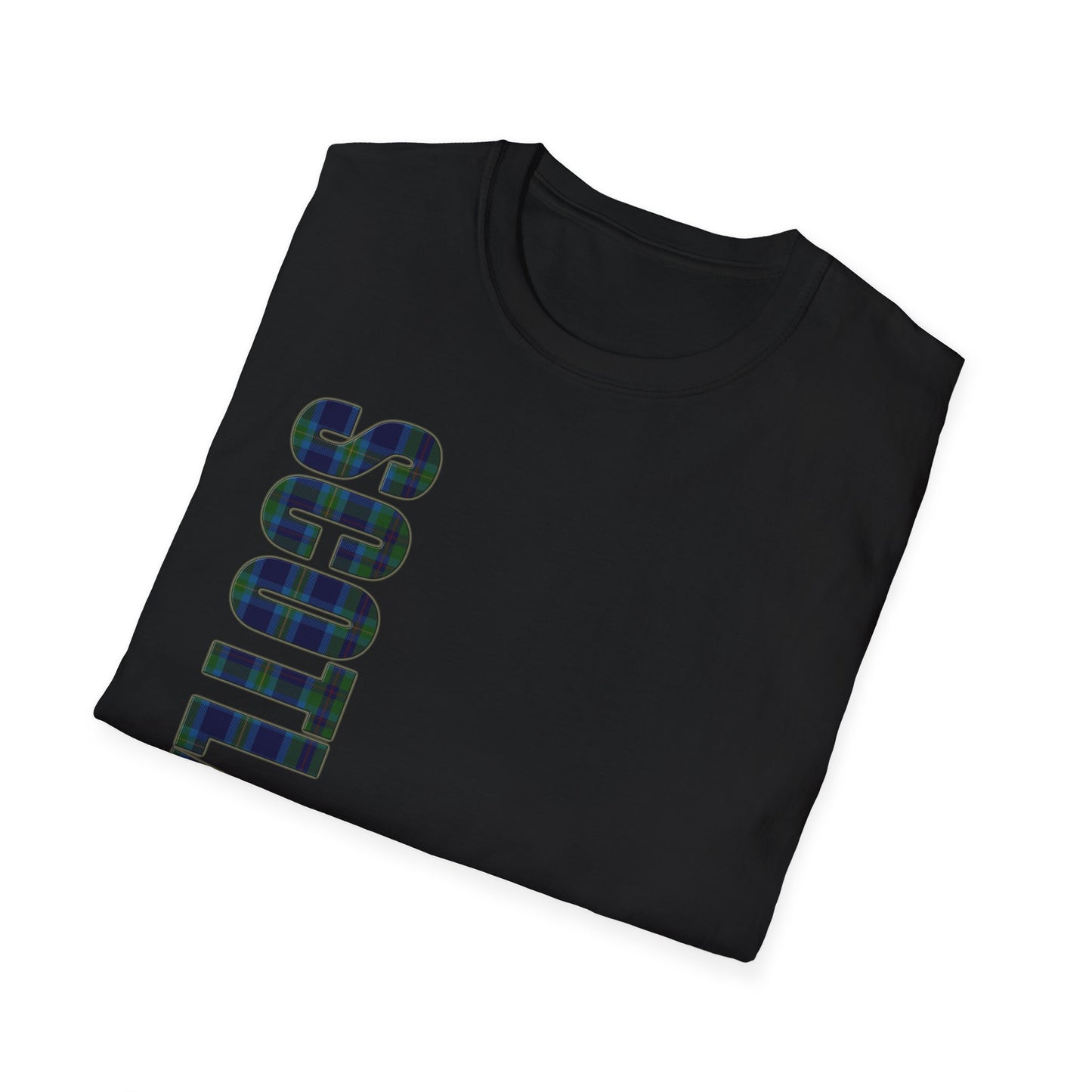 Tartan Scotland Lettrage Softstyle T-shirt unisexe, Miller Tartan Tee