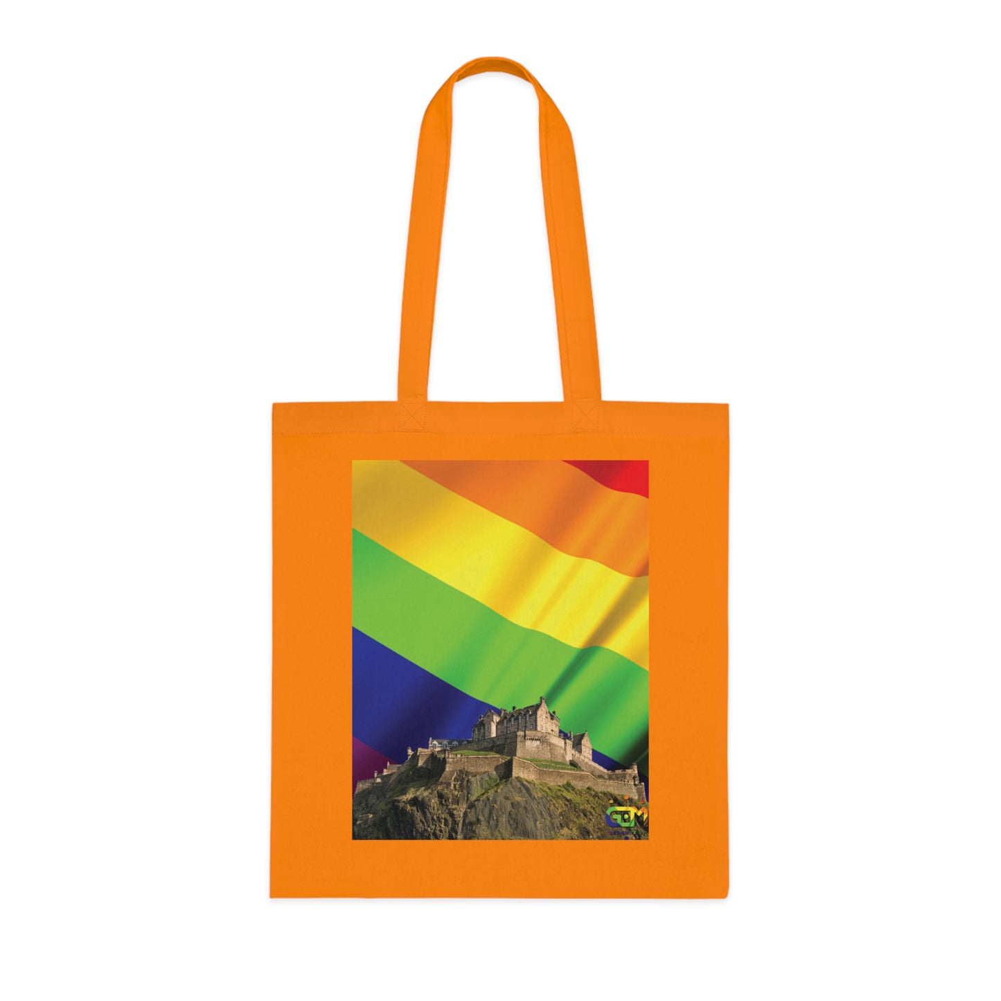 Ciel de drapeau de fierté du château d'Édimbourg Tote bag doublé
