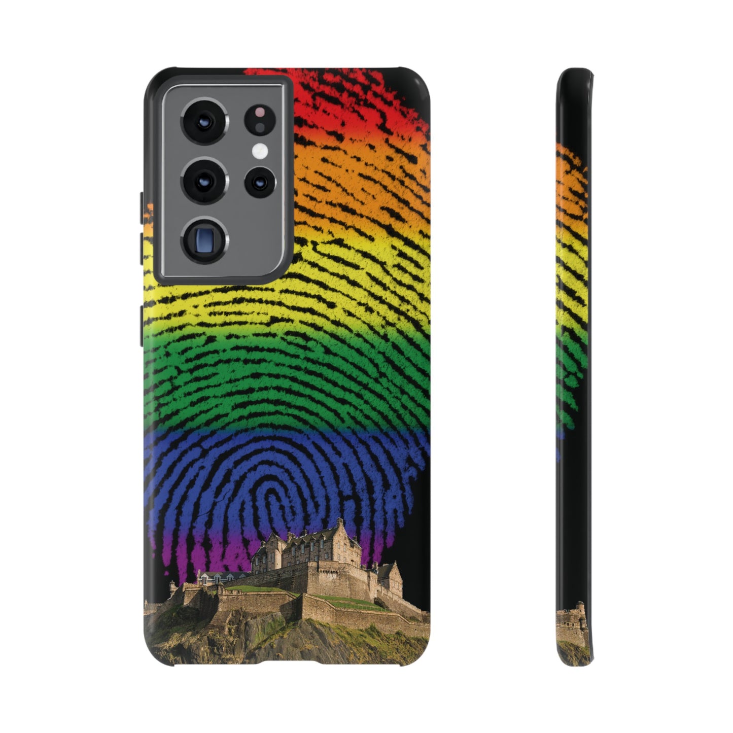 Edinburgh Castle Pride Phone Case - Fingerprint, Various