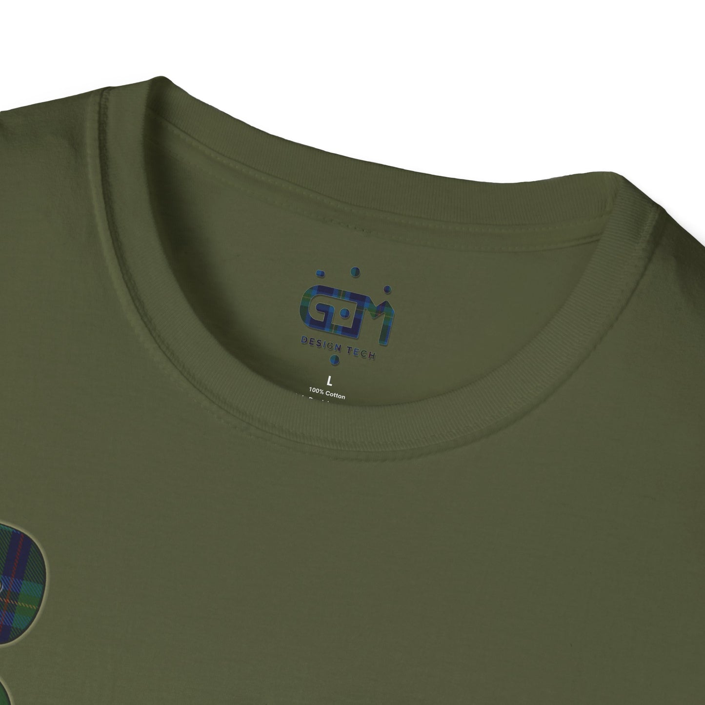 Scotland Lettering Miller Tartan Softstyle T-Shirt, Unisex Tee, Various Colours