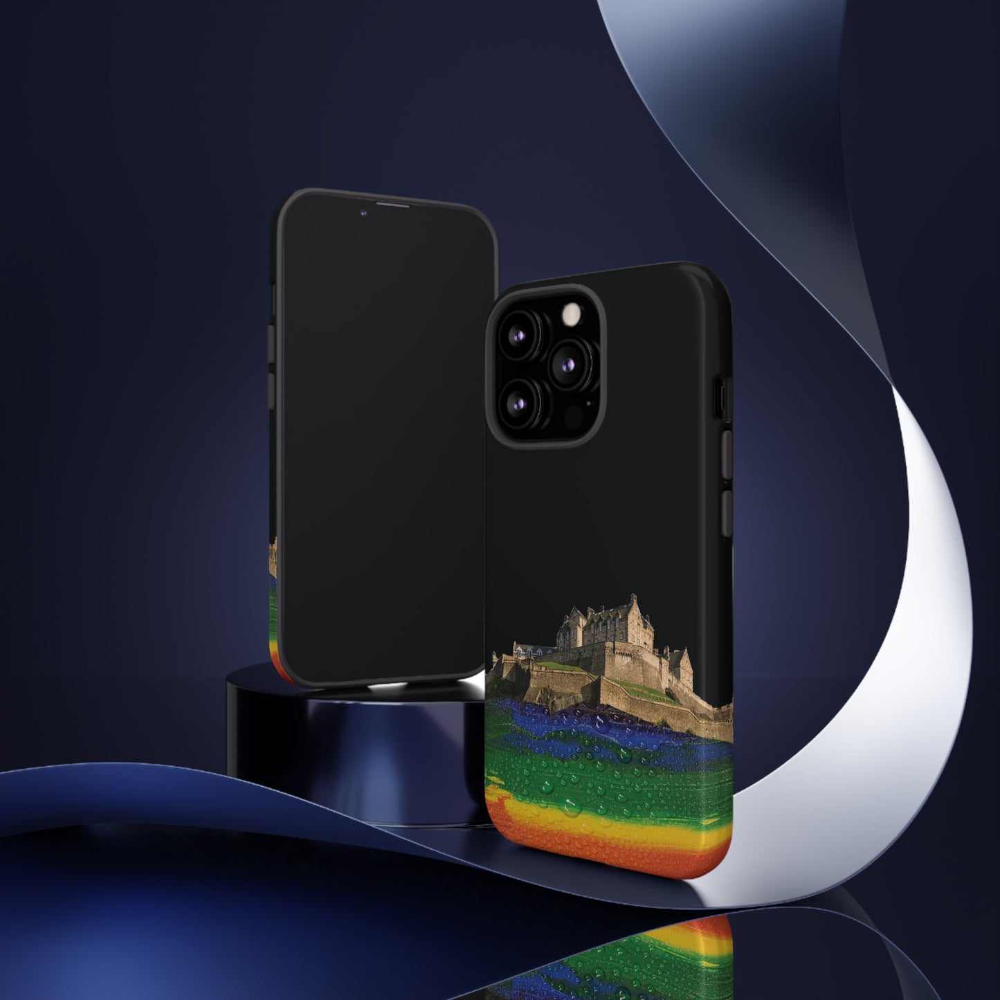 Edinburgh Castle Pride Rockface Phone Case - Rain, Various