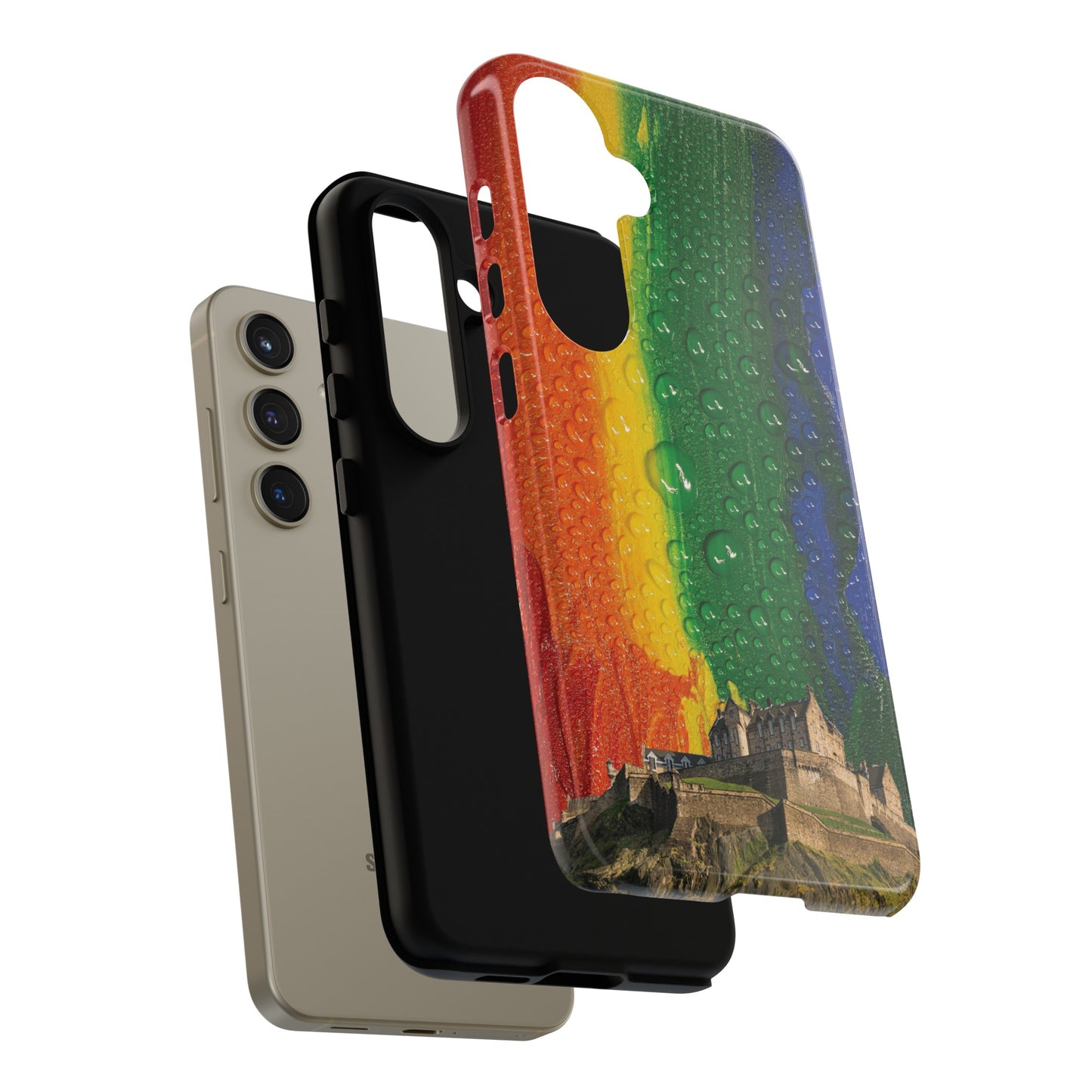 Edinburgh Castle Pride Phone Case - Rain, Various