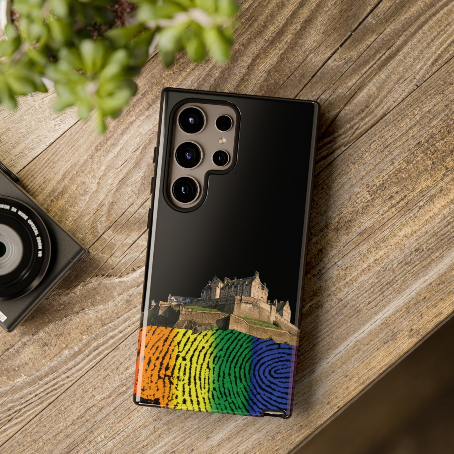 Edinburgh Castle Pride Rockface Phone Case - Fingerprint, Various