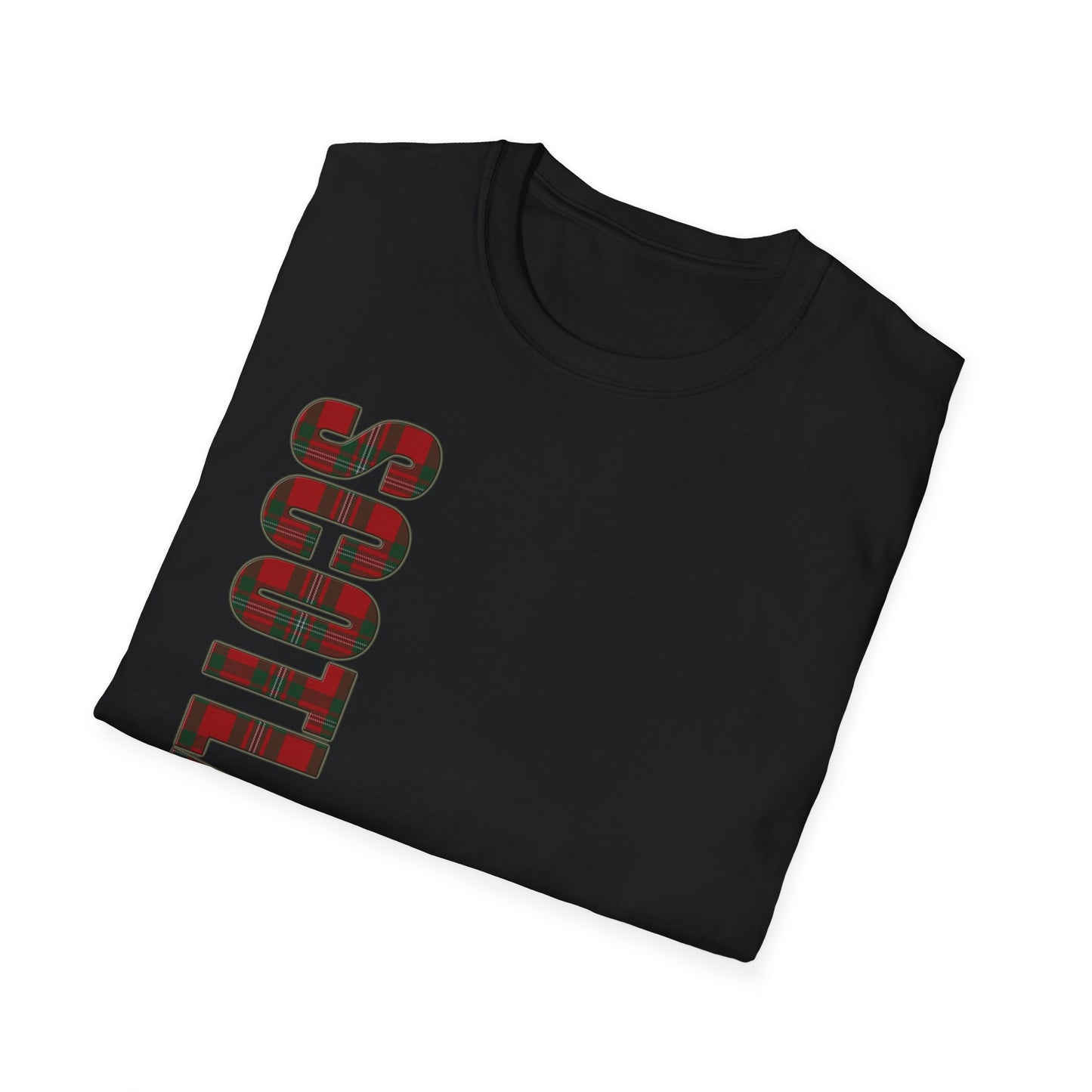 Tartan Scotland Lettrage Softstyle T-shirt unisexe, MacGregor Tartan Tee
