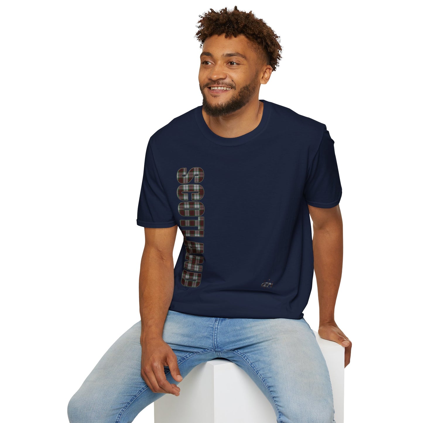 Tartan Scotland Lettrage Softstyle T-shirt unisexe, Fraser Tartan Tee