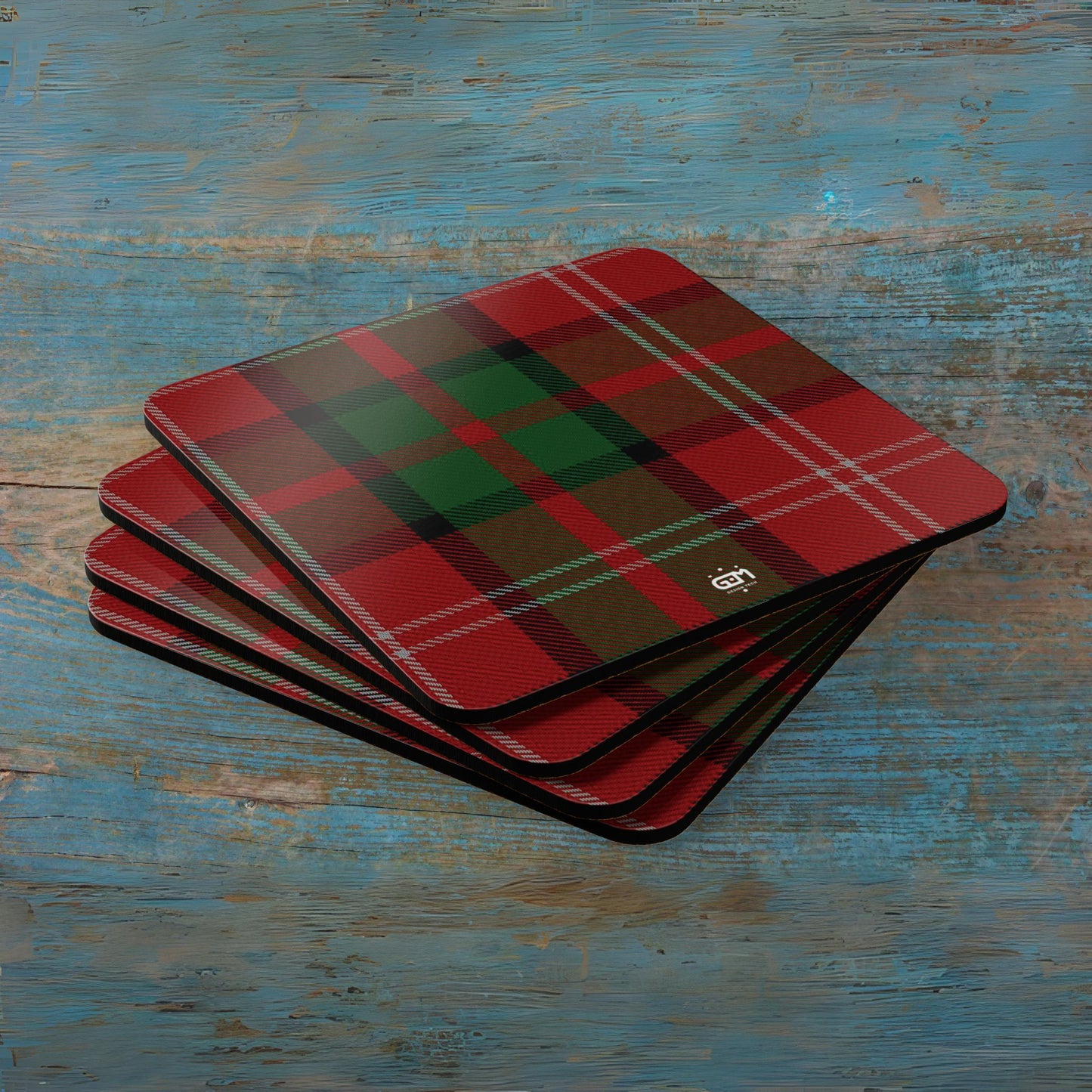 Scottish Tartan Cork Coaster Set (N-S)