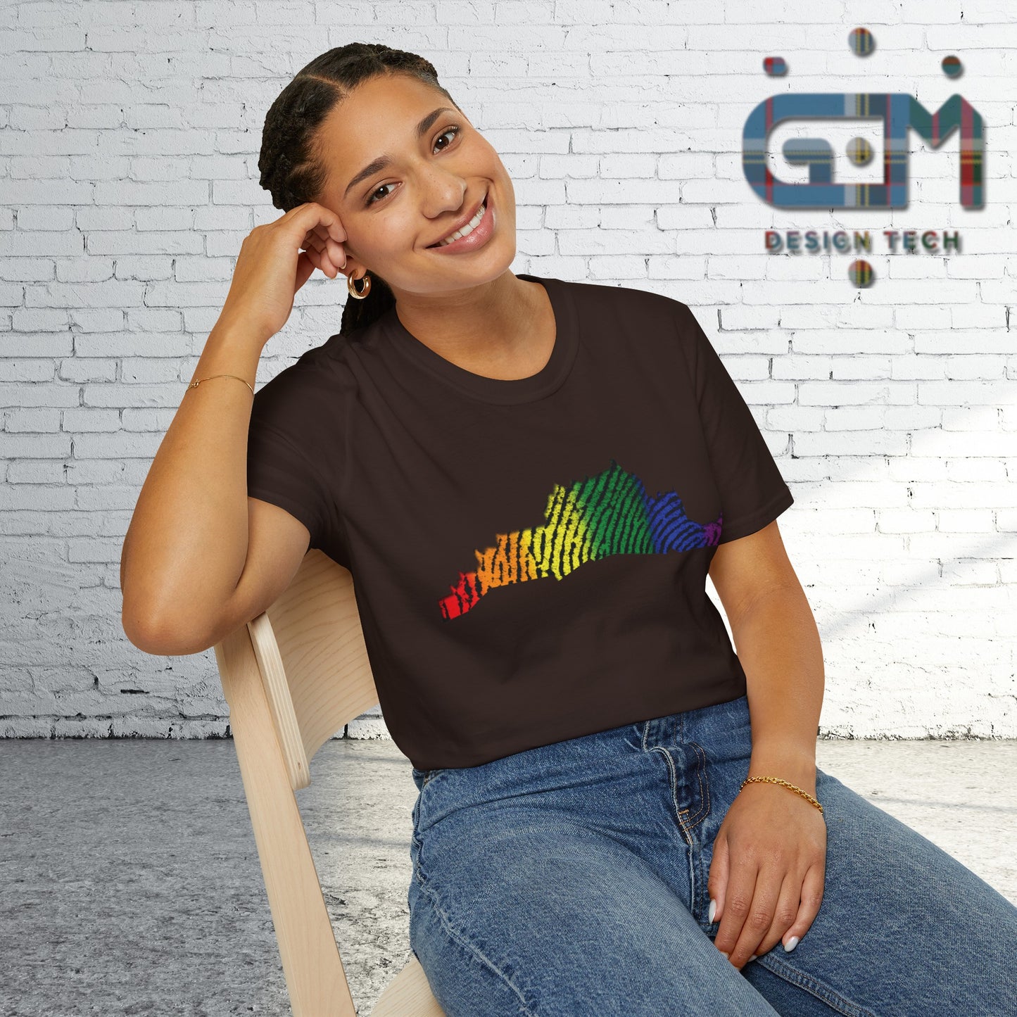 Edinburgh Castle Pride Fingerprint Art Unisex T-Shirt