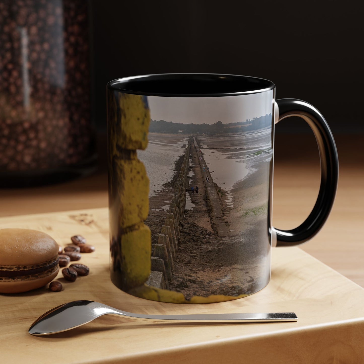 Tasses décoratives Écosse en gros plan - Scènes variées (noir)