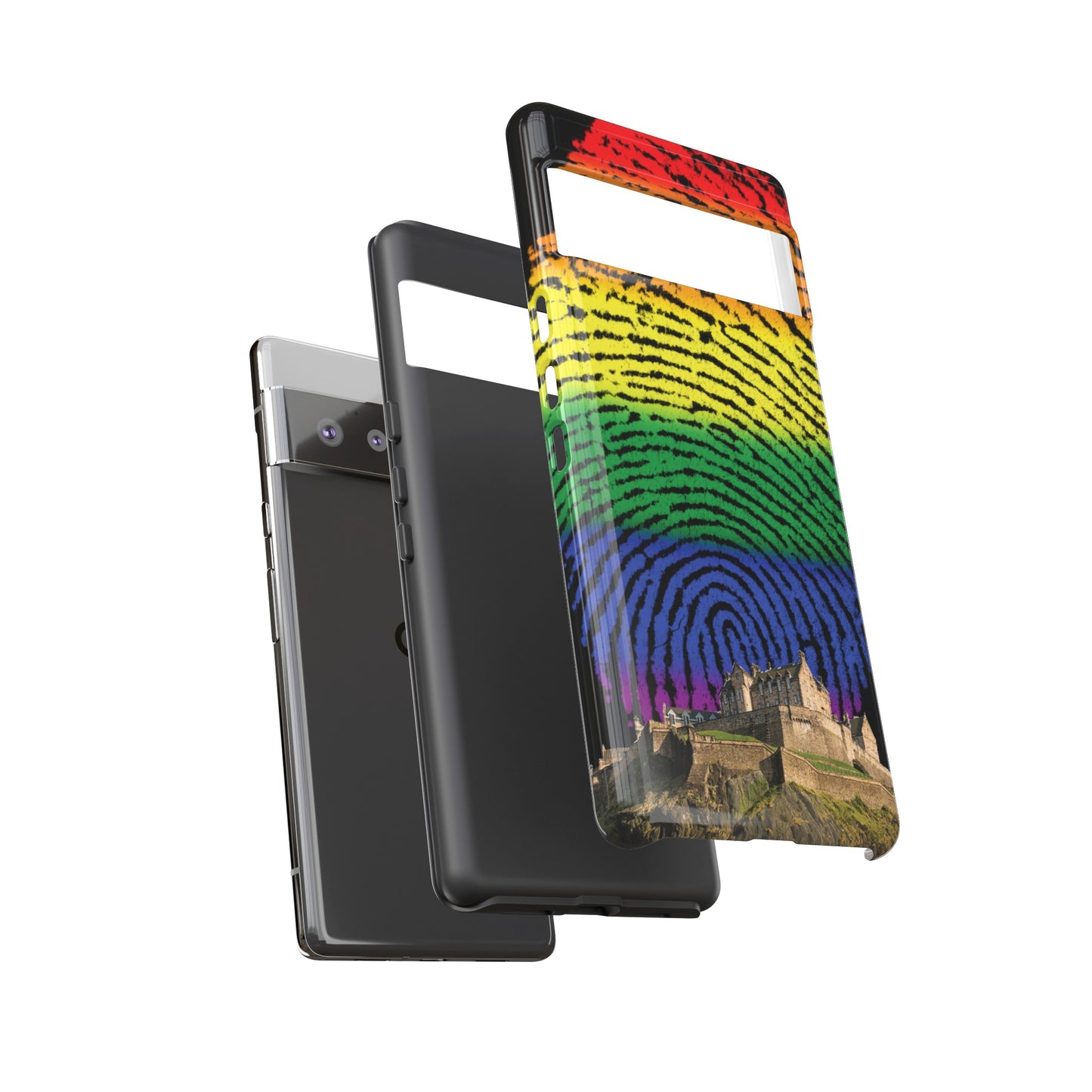 Edinburgh Castle Pride Phone Case - Fingerprint, Various