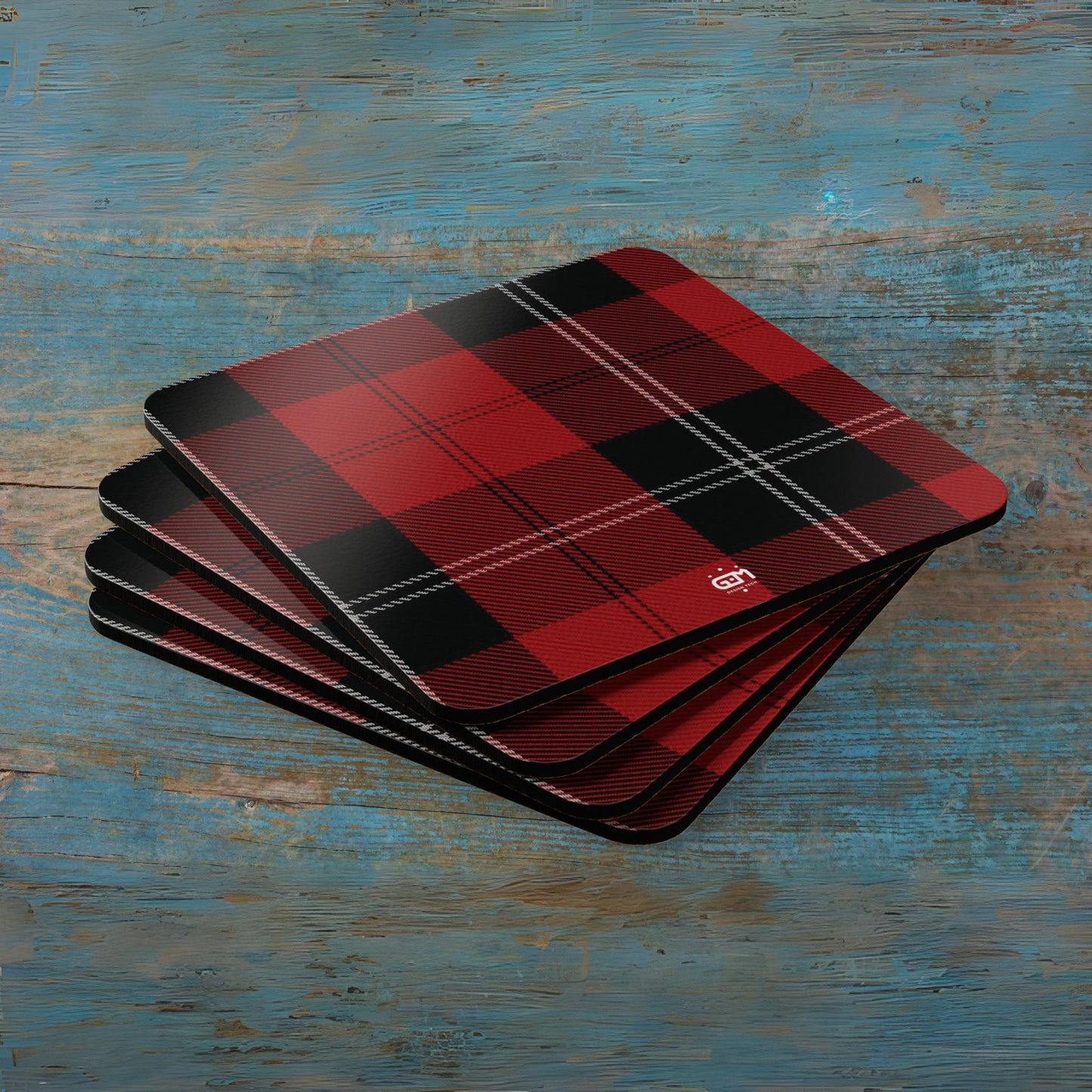Scottish Tartan Cork Coaster Set (N-S)