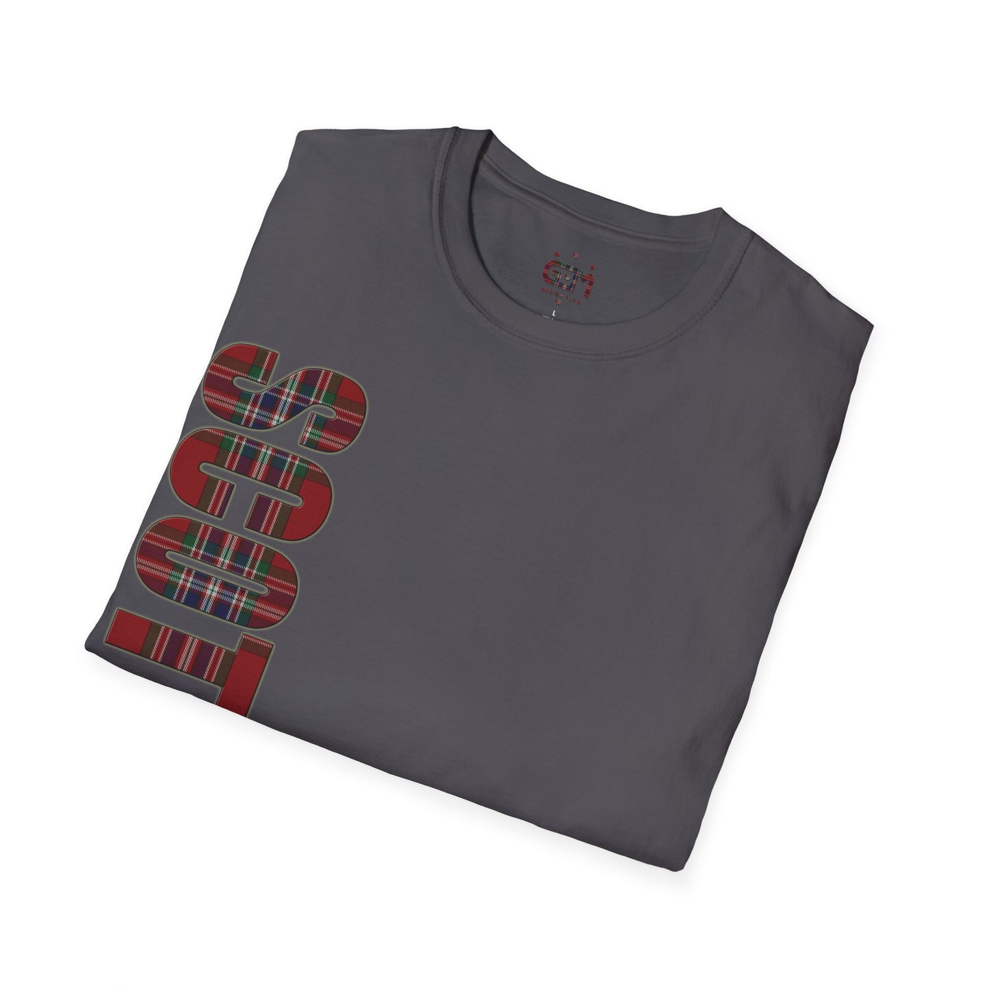 تي شيرت اسكتلندا بحروف MacFarlane Tartan Softstyle، تي شيرت للجنسين، ألوان مختلفة