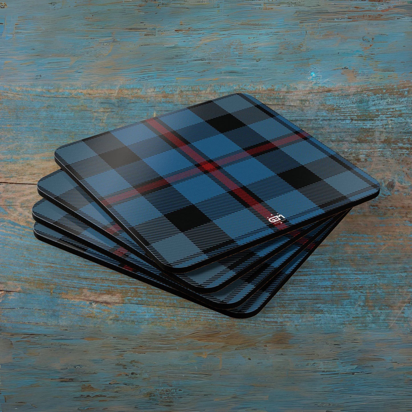 Scottish Tartan Cork Coaster Set (M/Mc/Mac)