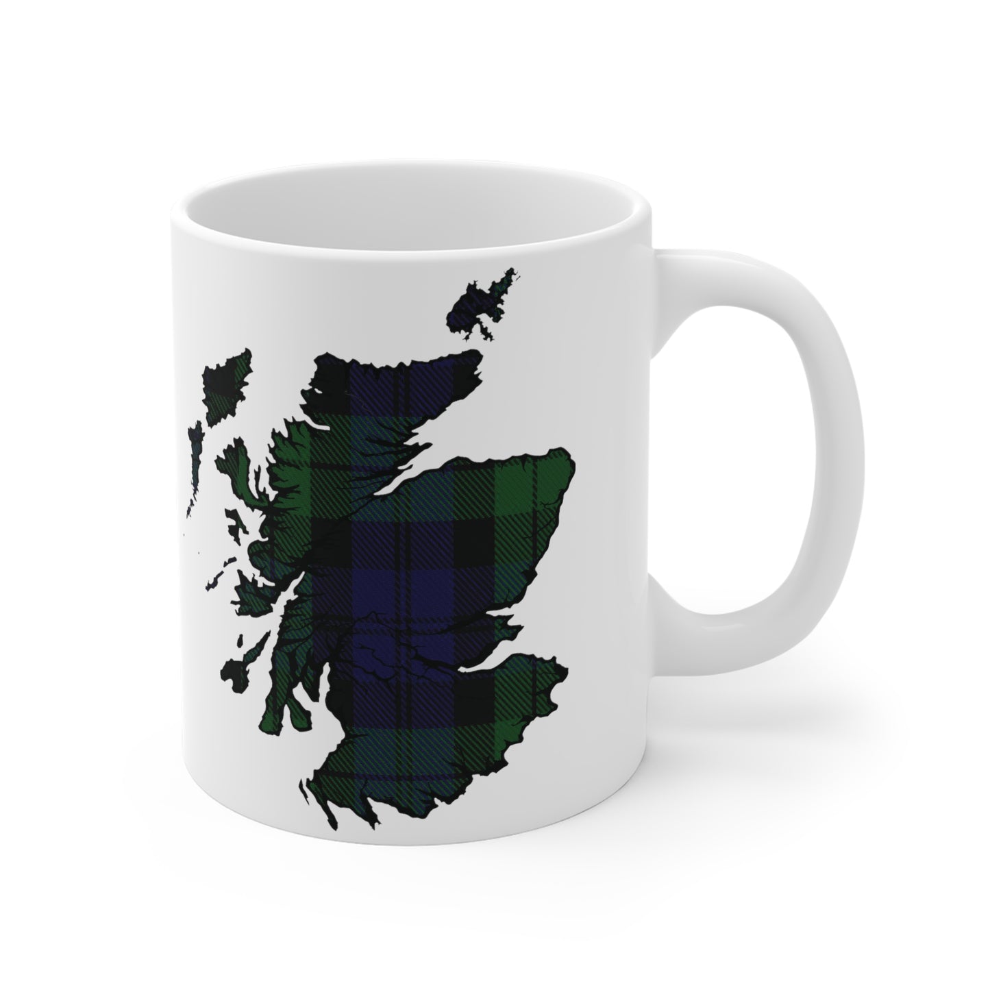 Mug carte écossaise en tartan – Black Watch Tartan, différentes tailles
