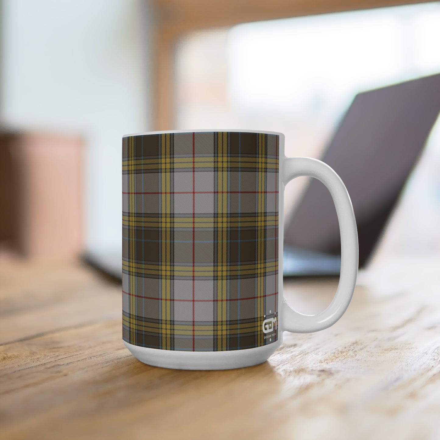 Scottish Tartan Mug 15oz, Buchanan Dress Tartan