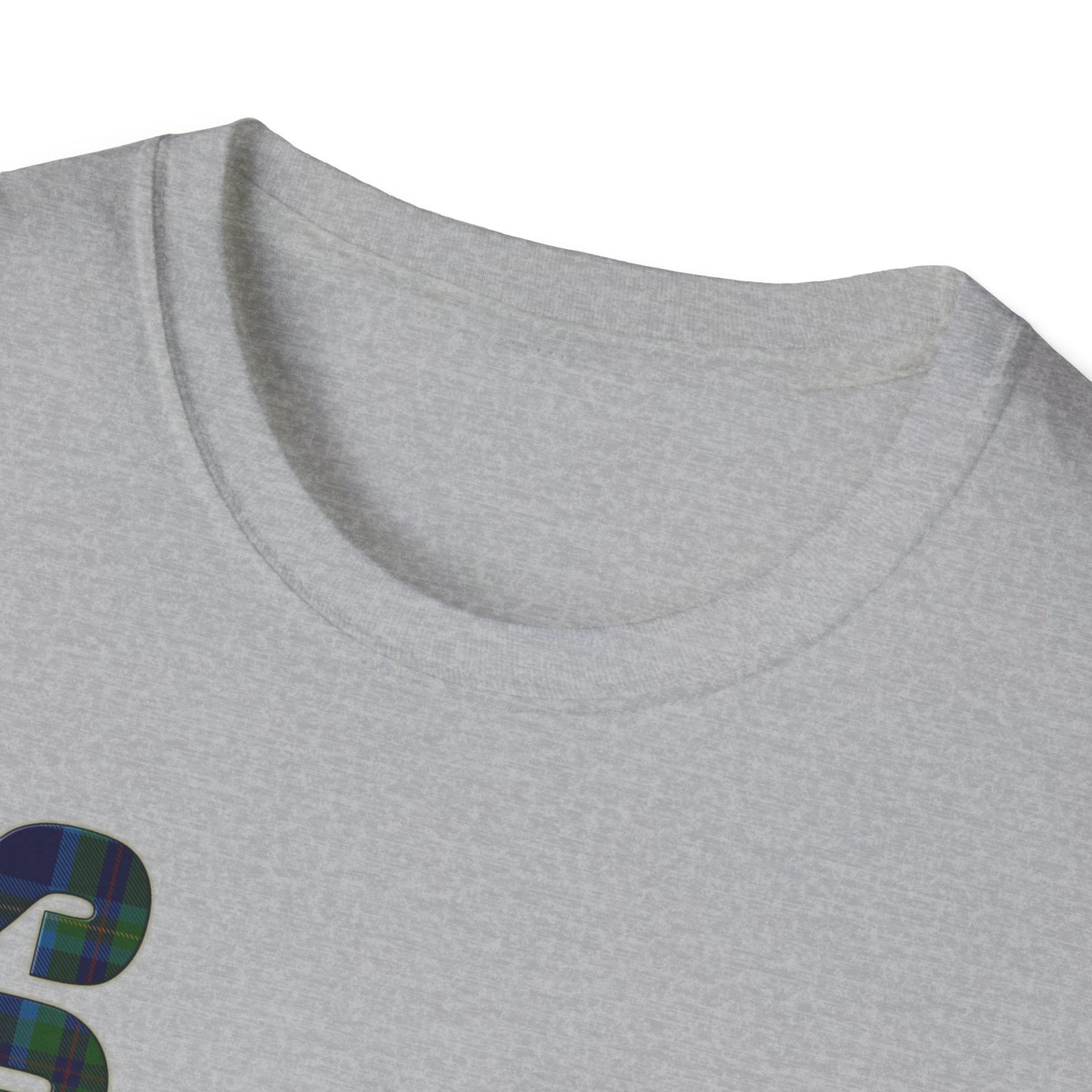 Tartan Scotland Lettrage Softstyle T-shirt unisexe, Miller Tartan Tee