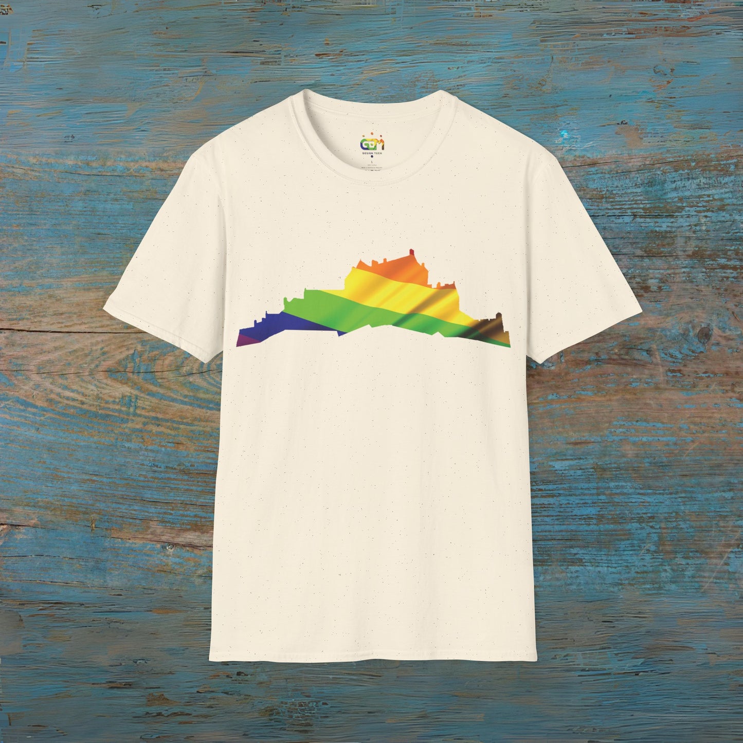 Edinburgh Castle Pride Flag Art Unisex T-Shirt