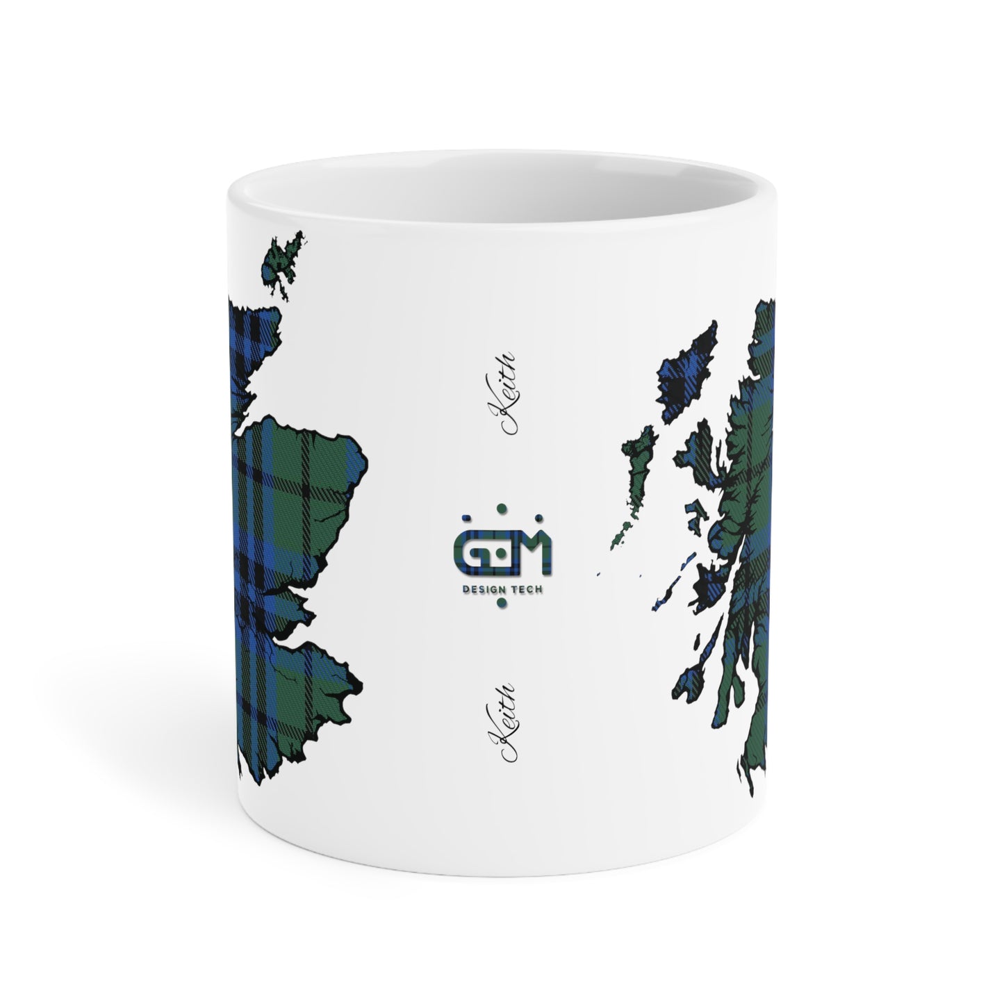 Tasse de carte de tartan d’Écosse - Keith Tartan, différentes tailles