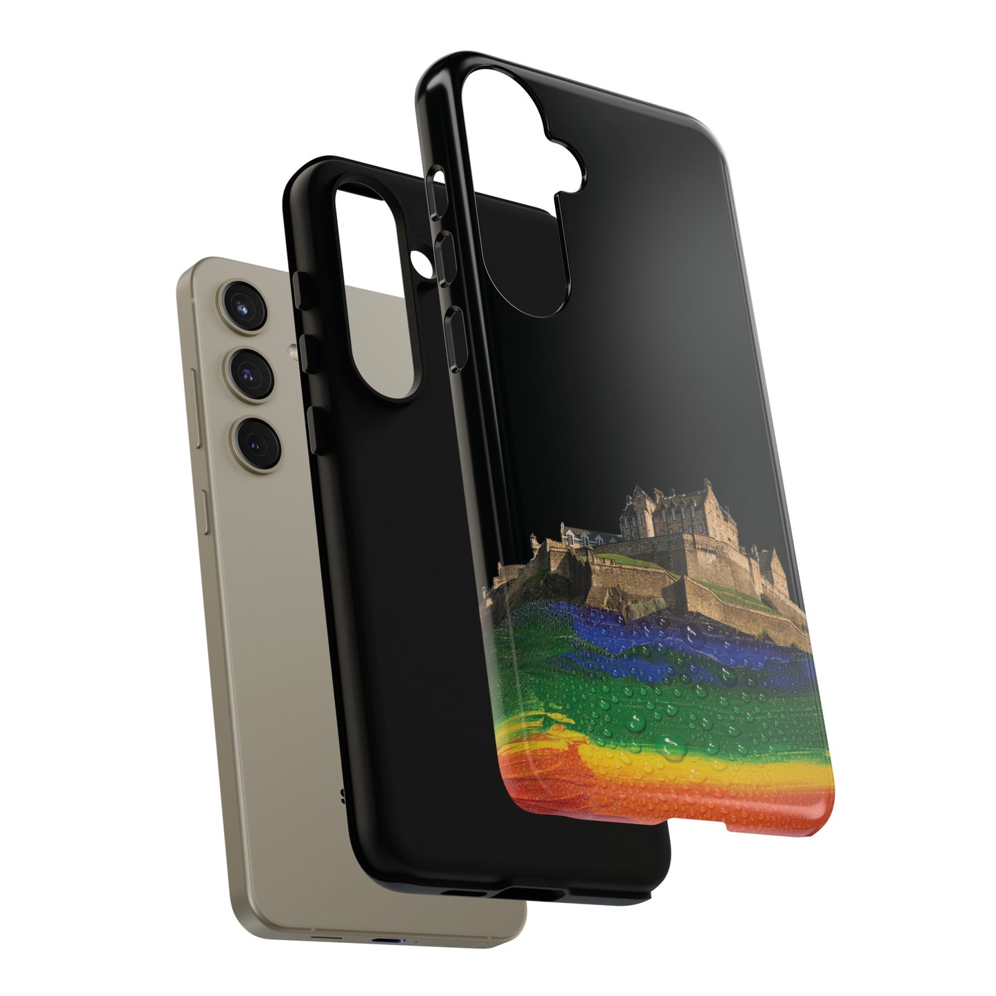 Edinburgh Castle Pride Rockface Phone Case - Rain, Various