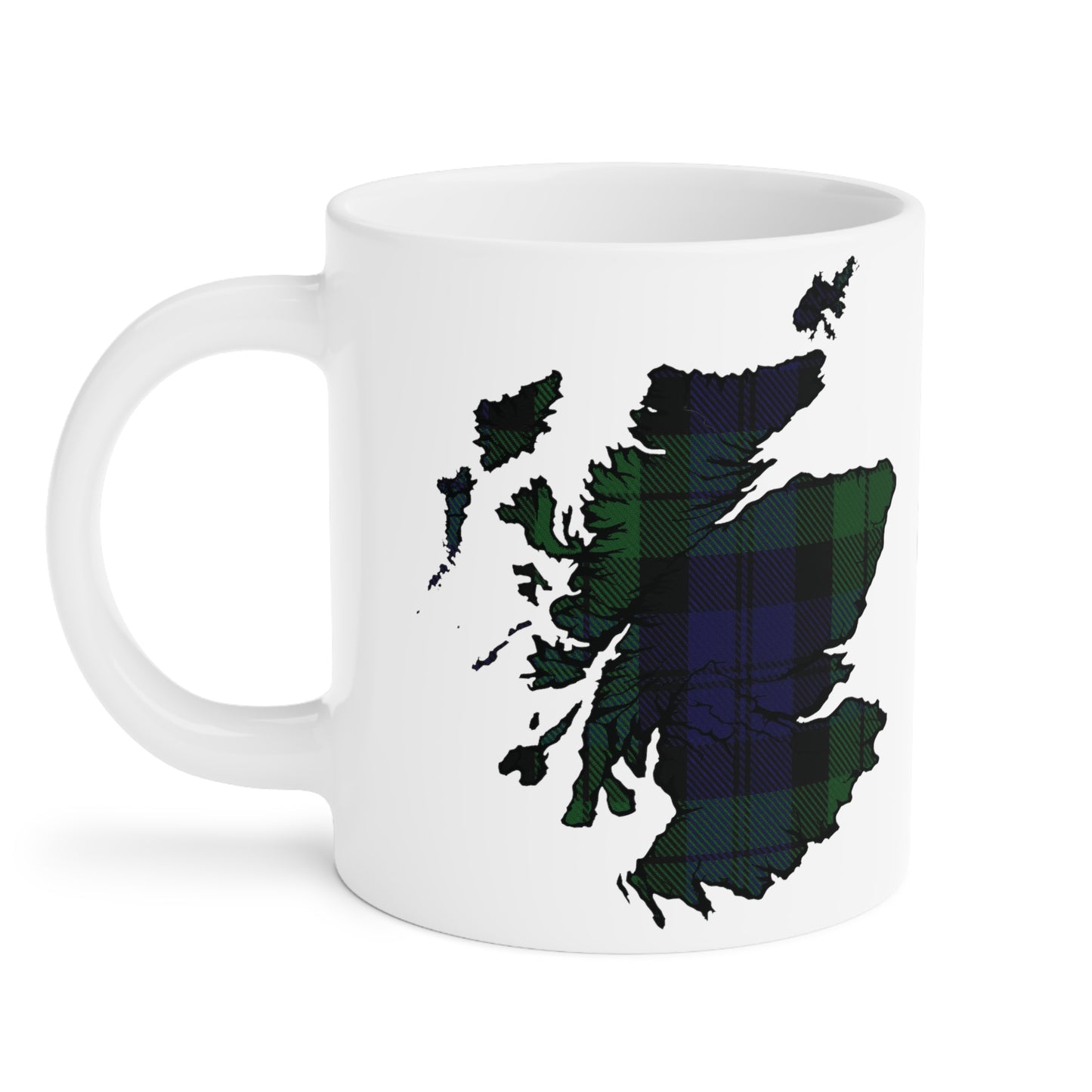 Mug carte écossaise en tartan – Black Watch Tartan, différentes tailles