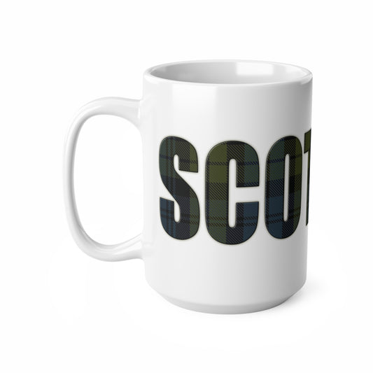 Scotland Tartan Mug - Campbell, Tasse à café, Tasse à thé, Écosse, Blanc