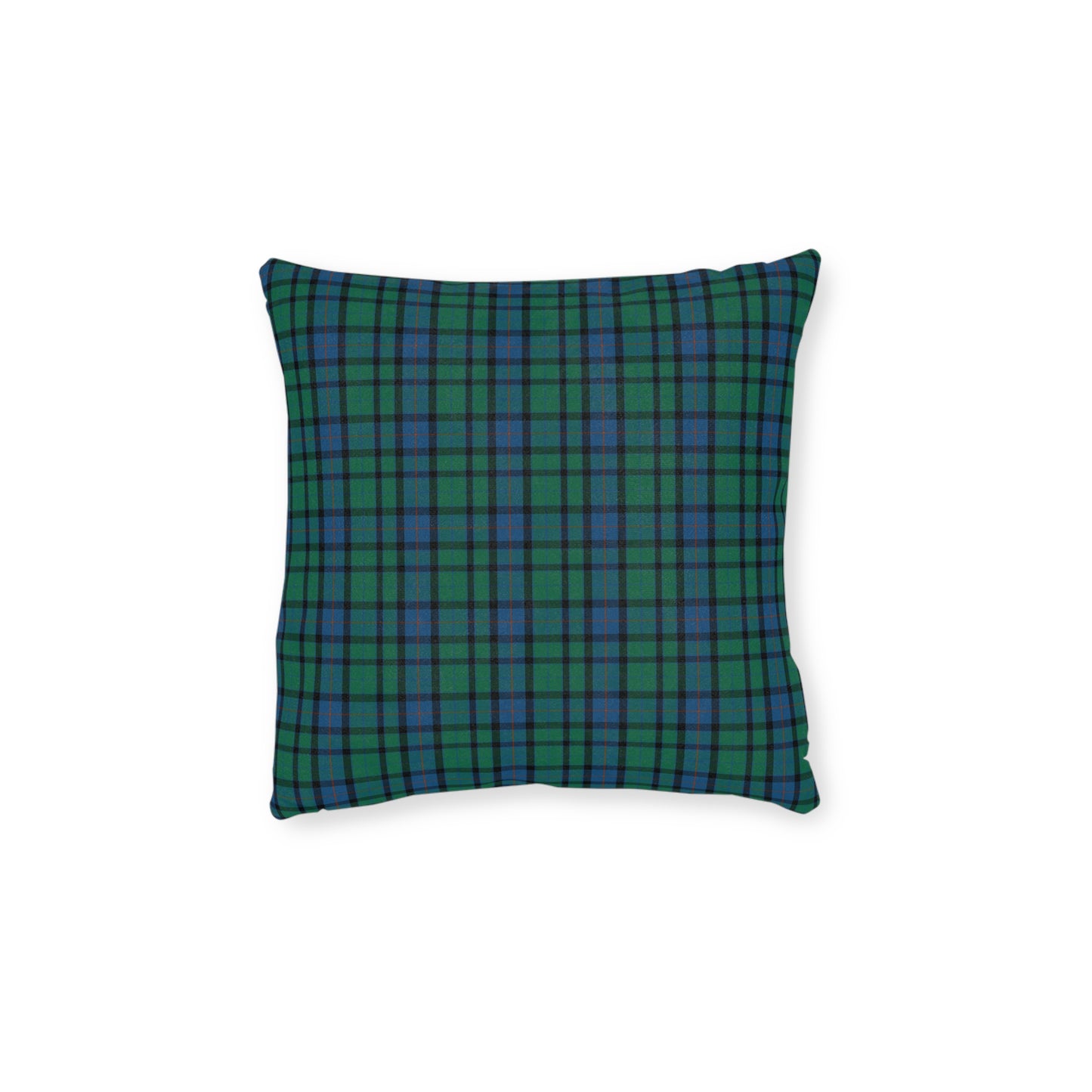 Reversible Square Cushion : Flower of Scotland Tartan, Various Sizes