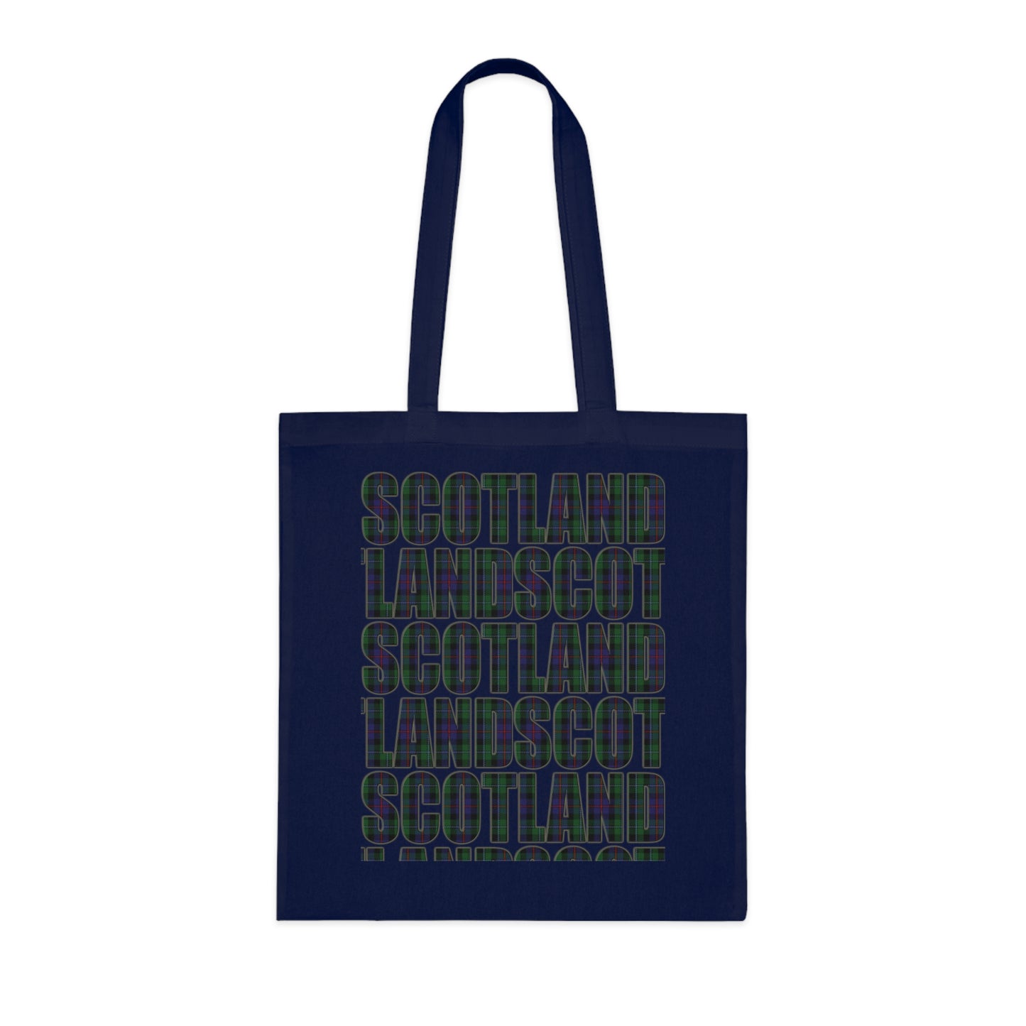 Sac fourre-tout en coton réversible avec carte tartan d'Écosse - Argyle Tartan