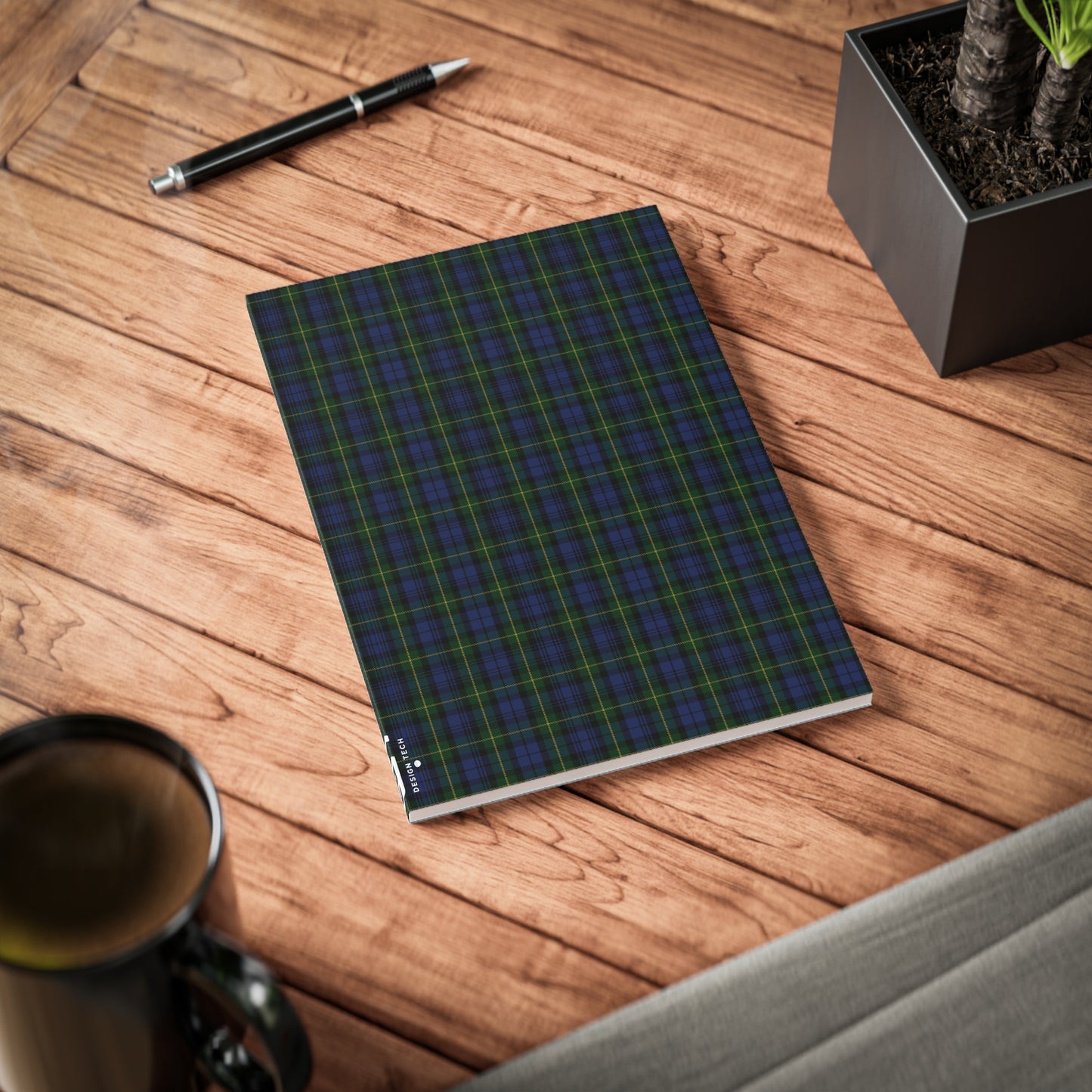 Carnet de notes A5 à couverture souple motif tartan écossais - Gordon