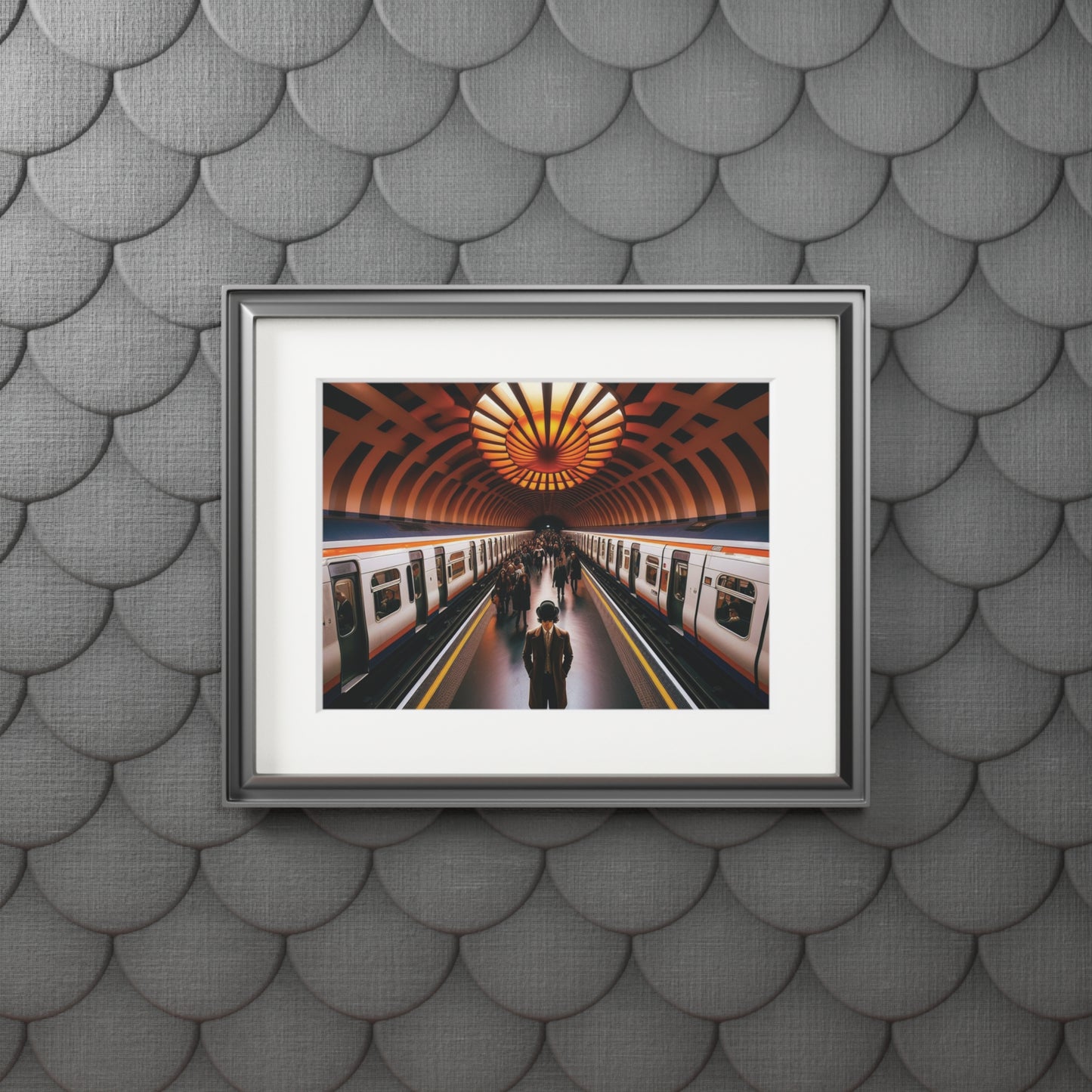 Glasgow’s Clockwork Orange Fine Art Print, Scotland Art, Cadre en papier, Différentes tailles, Horizontal