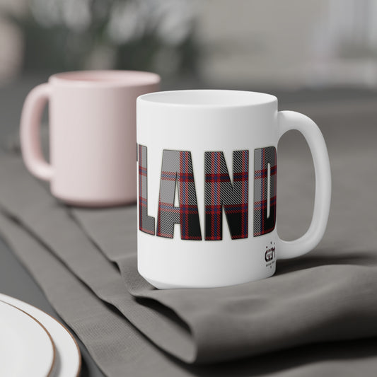 Scotland Tartan Mug - MacPherson Tartan, Various Sizes