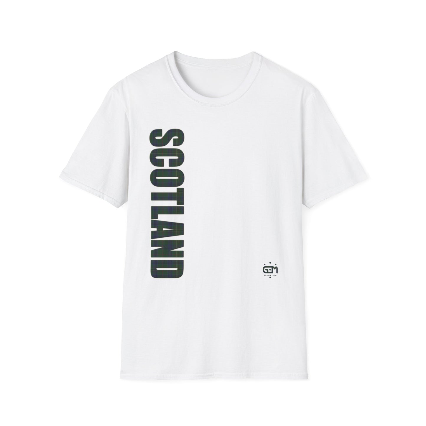 Tartan Scotland Lettrage Softstyle T-shirt unisexe, Kennedy Tartan Tee
