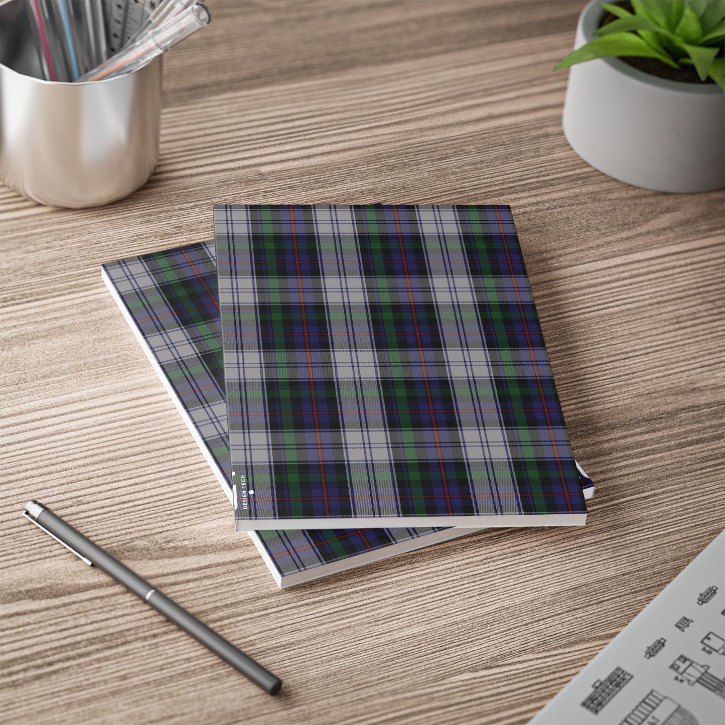 Scottish Tartan Softcover A5 Notebook - Argyle Dress