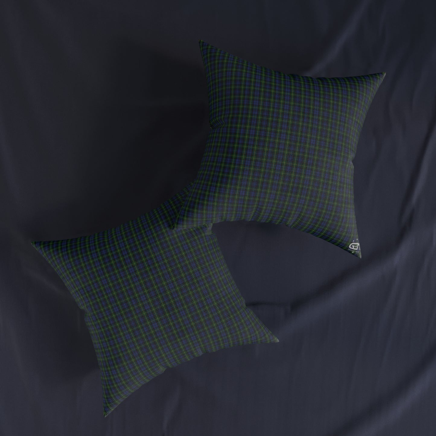 Coussin Carré Réversible : Gordon Tartan, Différentes Tailles