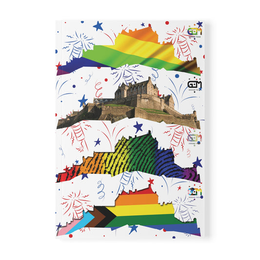Edinburgh Castle Pride Fireworks Softcover Notebook, A5
