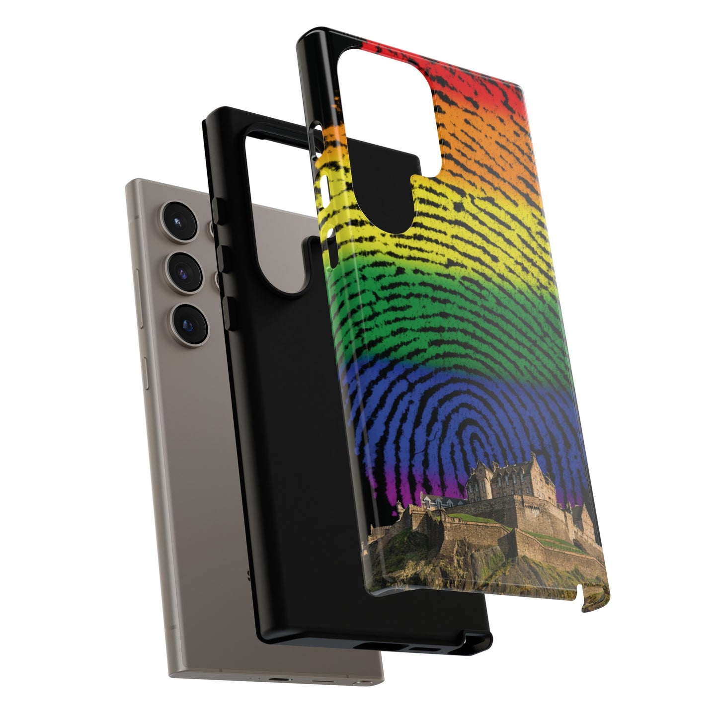 Edinburgh Castle Pride Phone Case - Fingerprint, Various