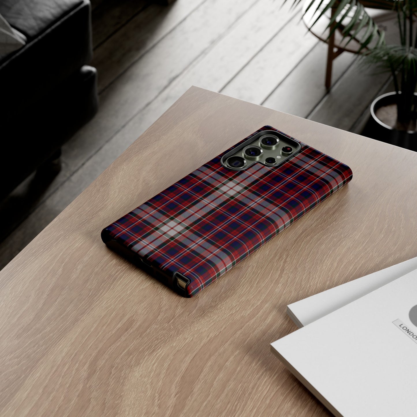 Étui de téléphone à motif tartan écossais - Robe MacFarlane, divers